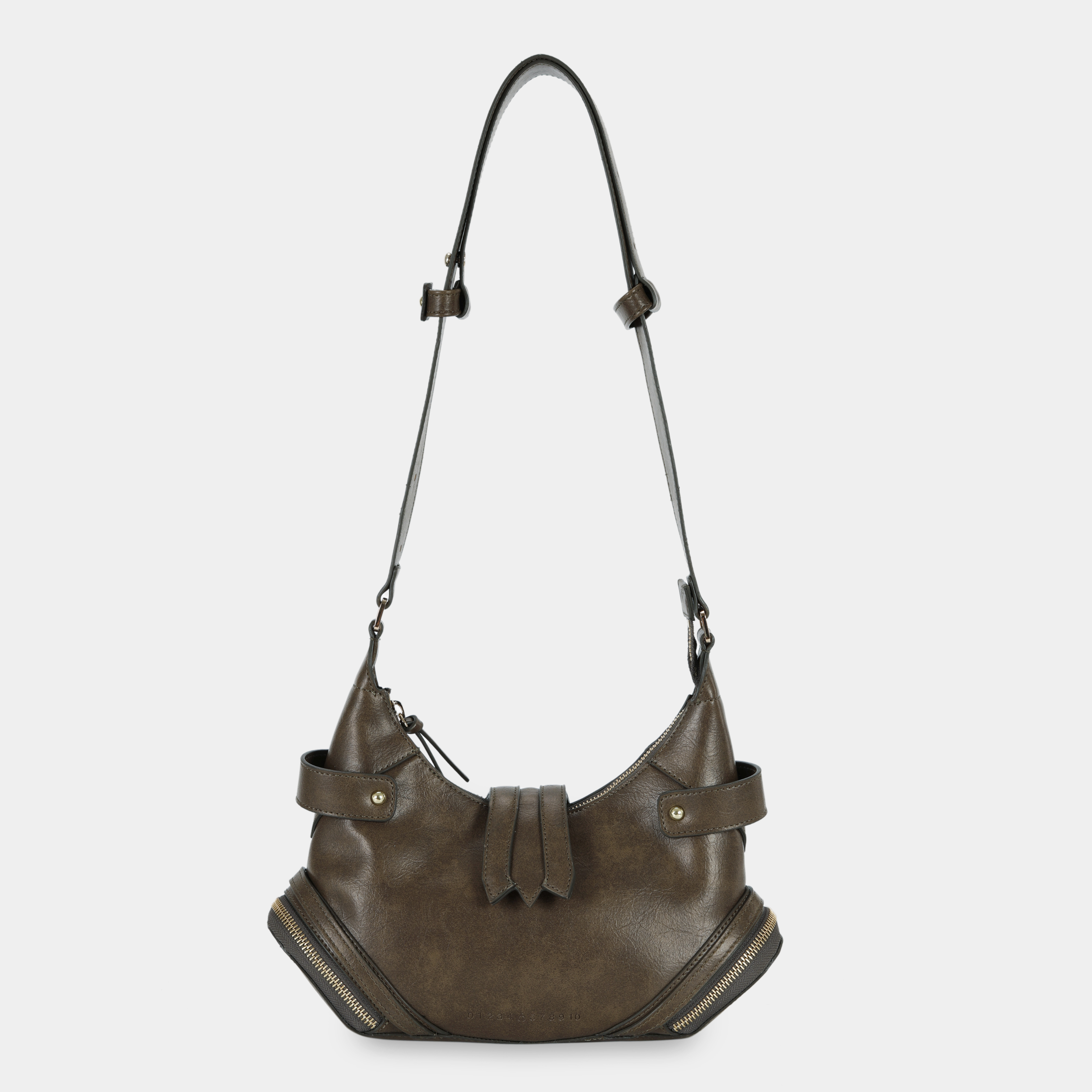 Handbag 2-FACE size S in Dark Beige