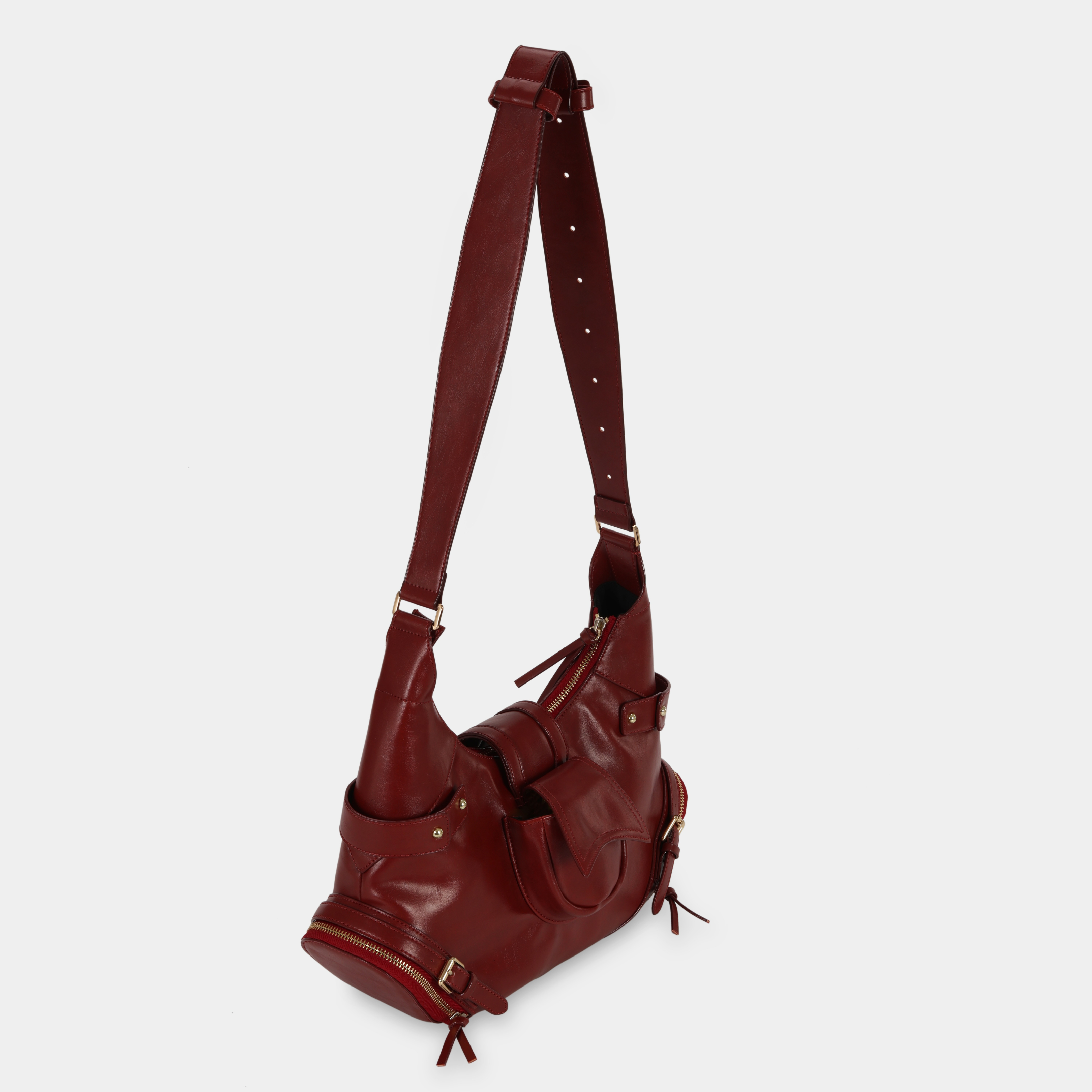 Handbag 2-FACE size M in Red
