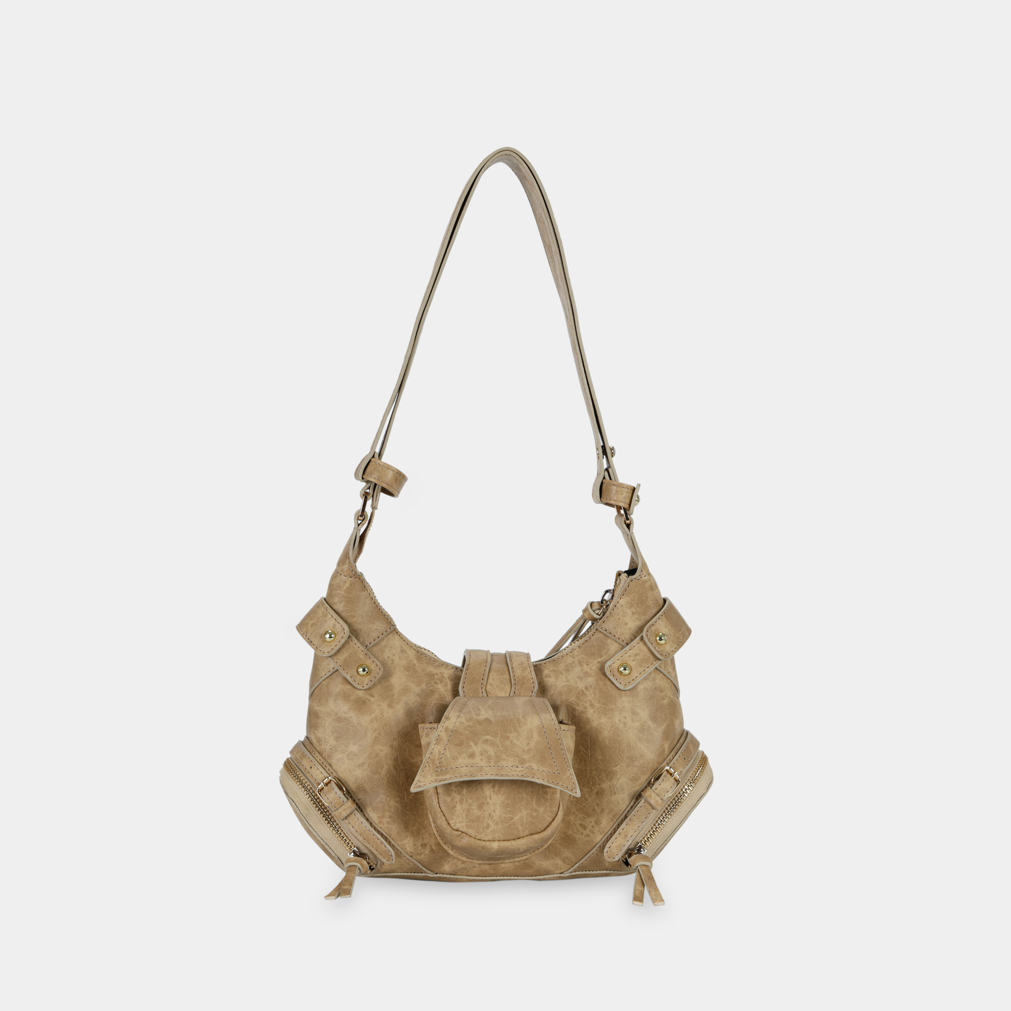 Handbag 2-FACE size S in Sand Beige