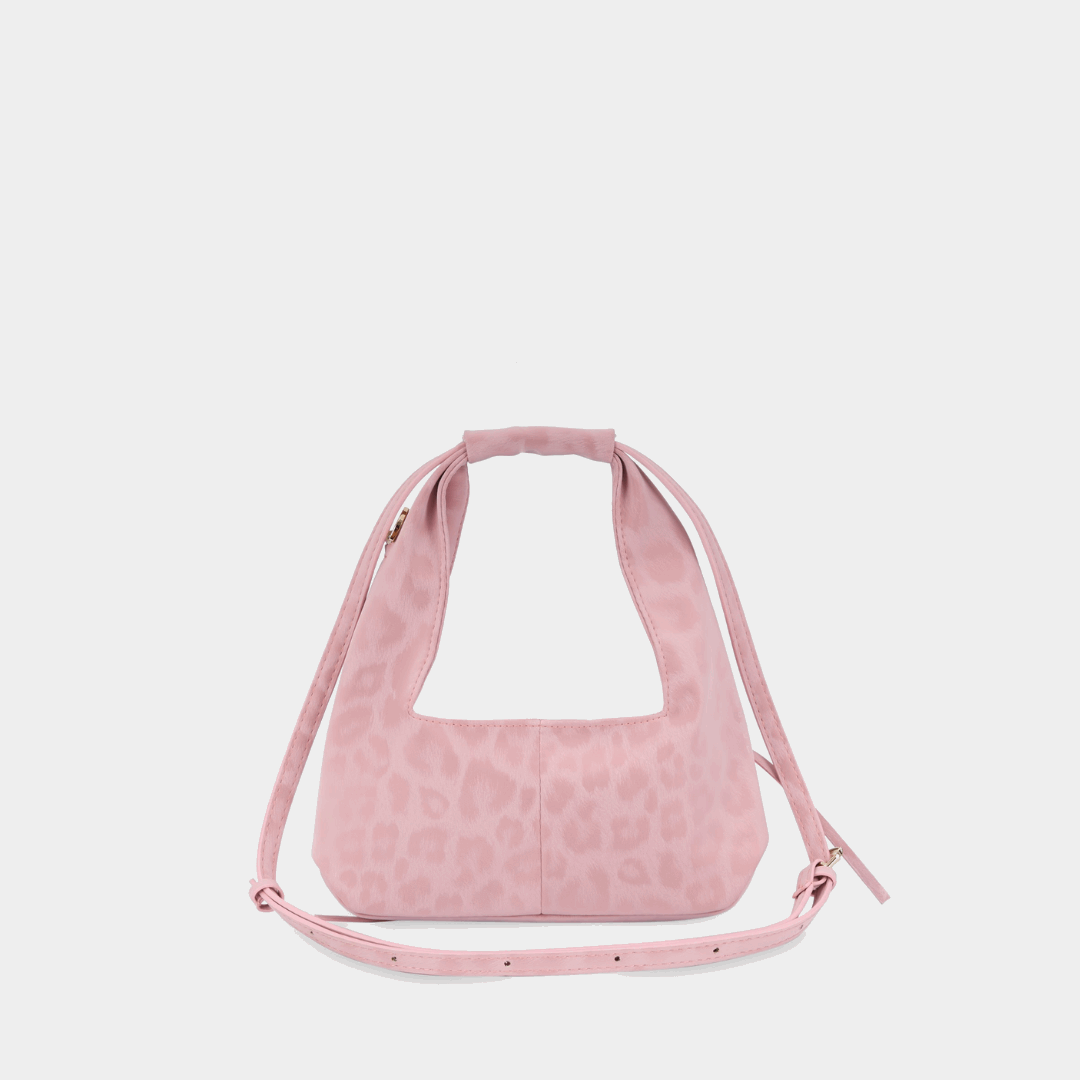 Túi xách hobo C2-pocket Mini màu Da Beo Hồng