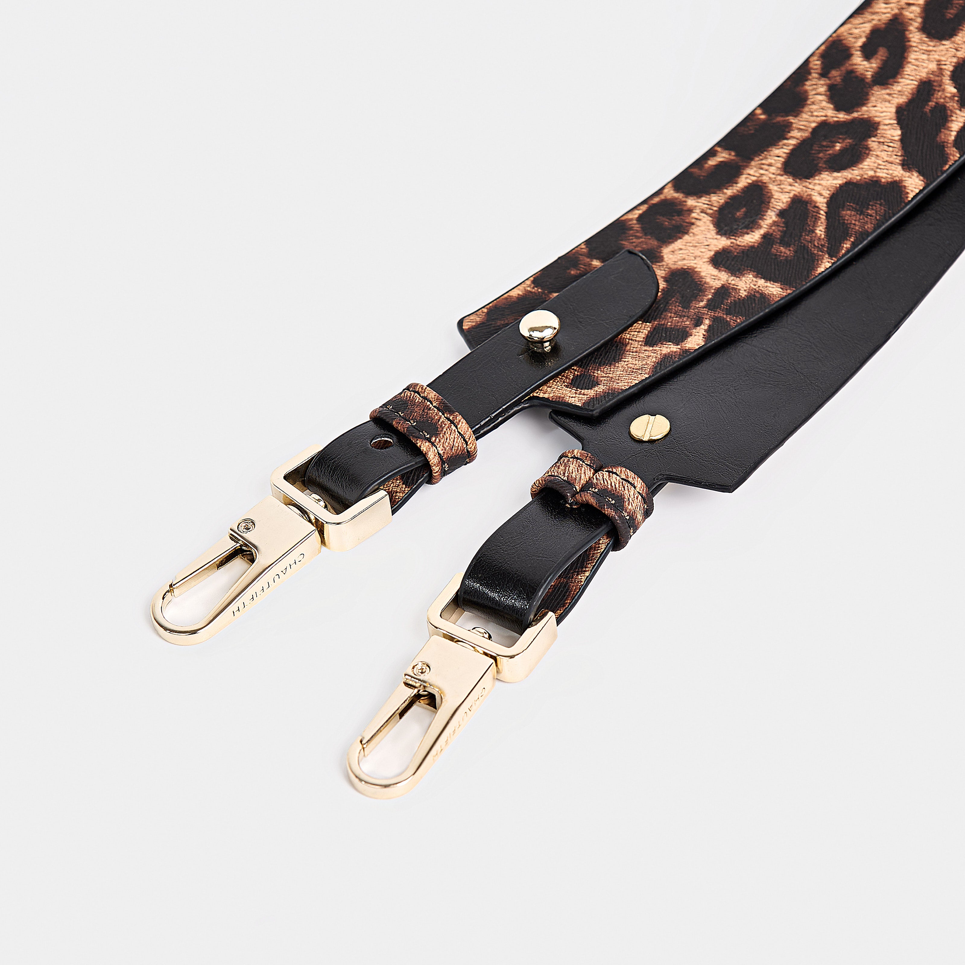 Strap 4CM WIDE BAG Leopard x Black