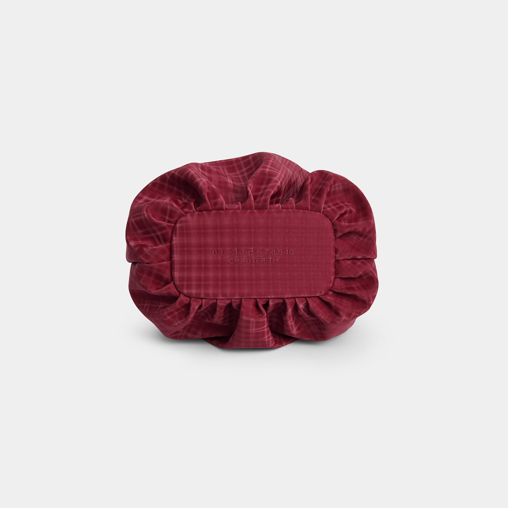 Bag Mini Flower Dark Red Checked