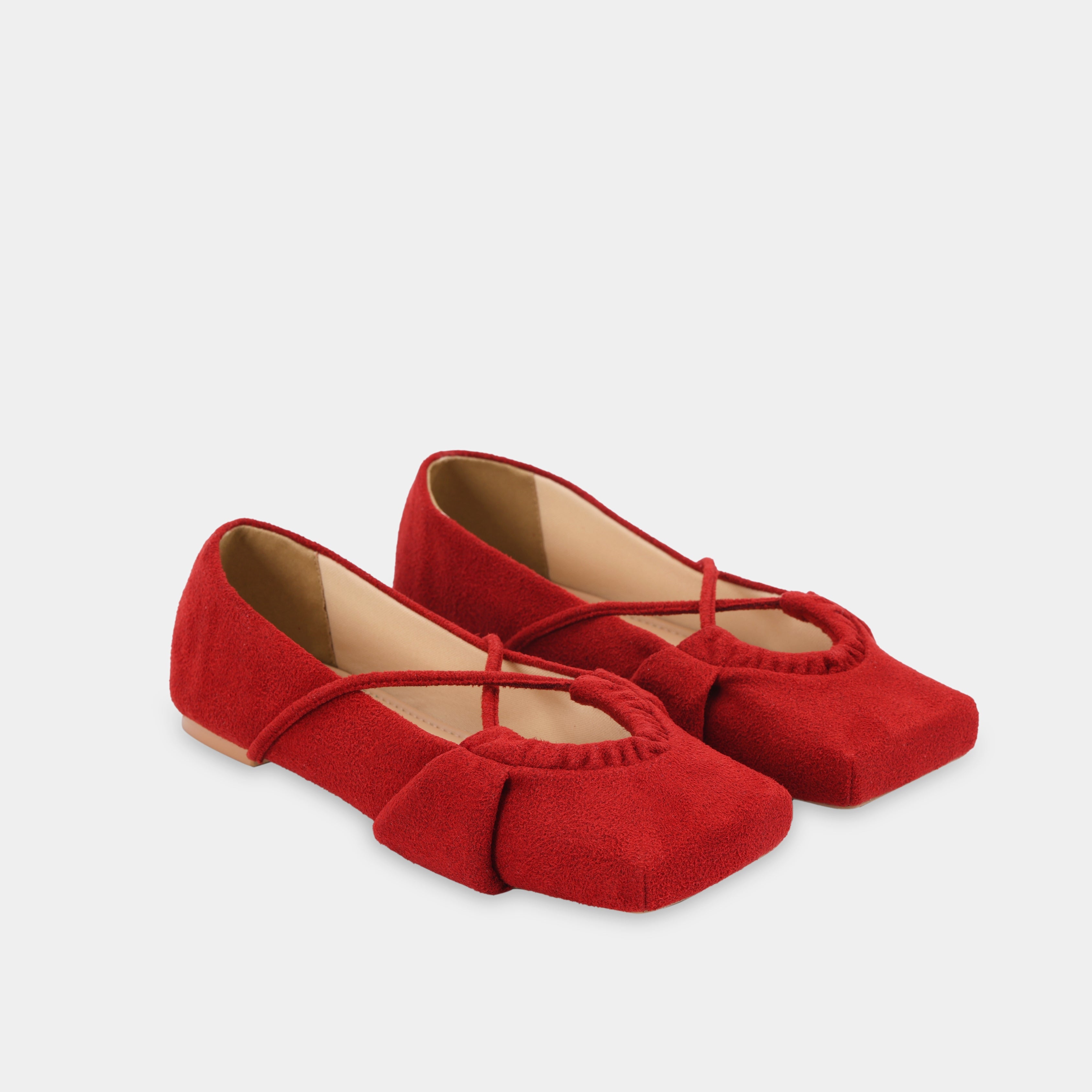 Shoes SQUARE X Ballet Flats Red