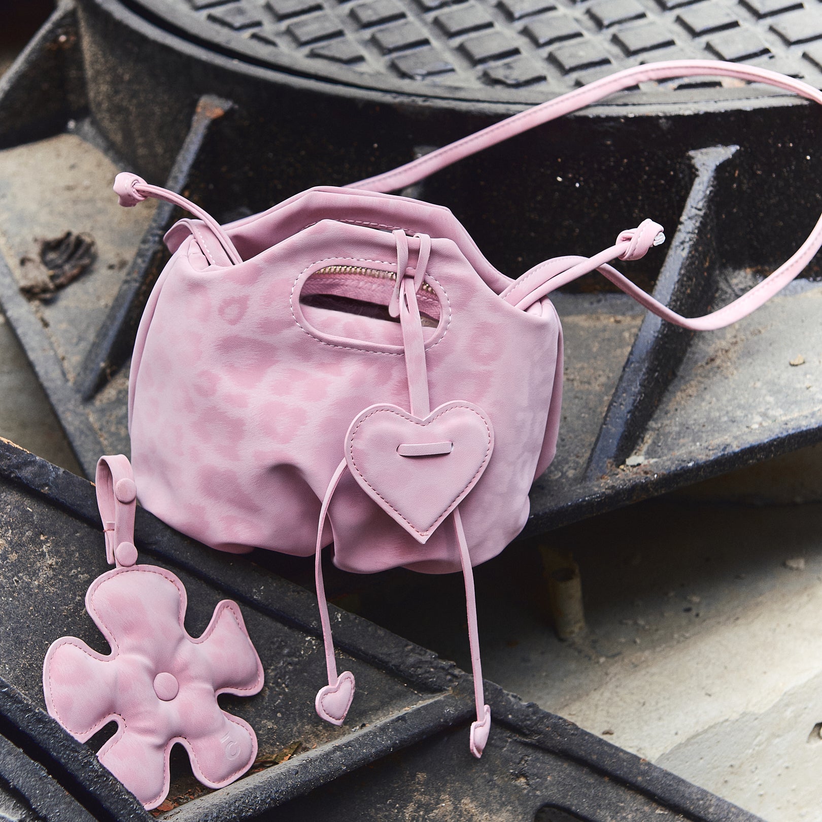 Bag Mini Flower Pink Leopard