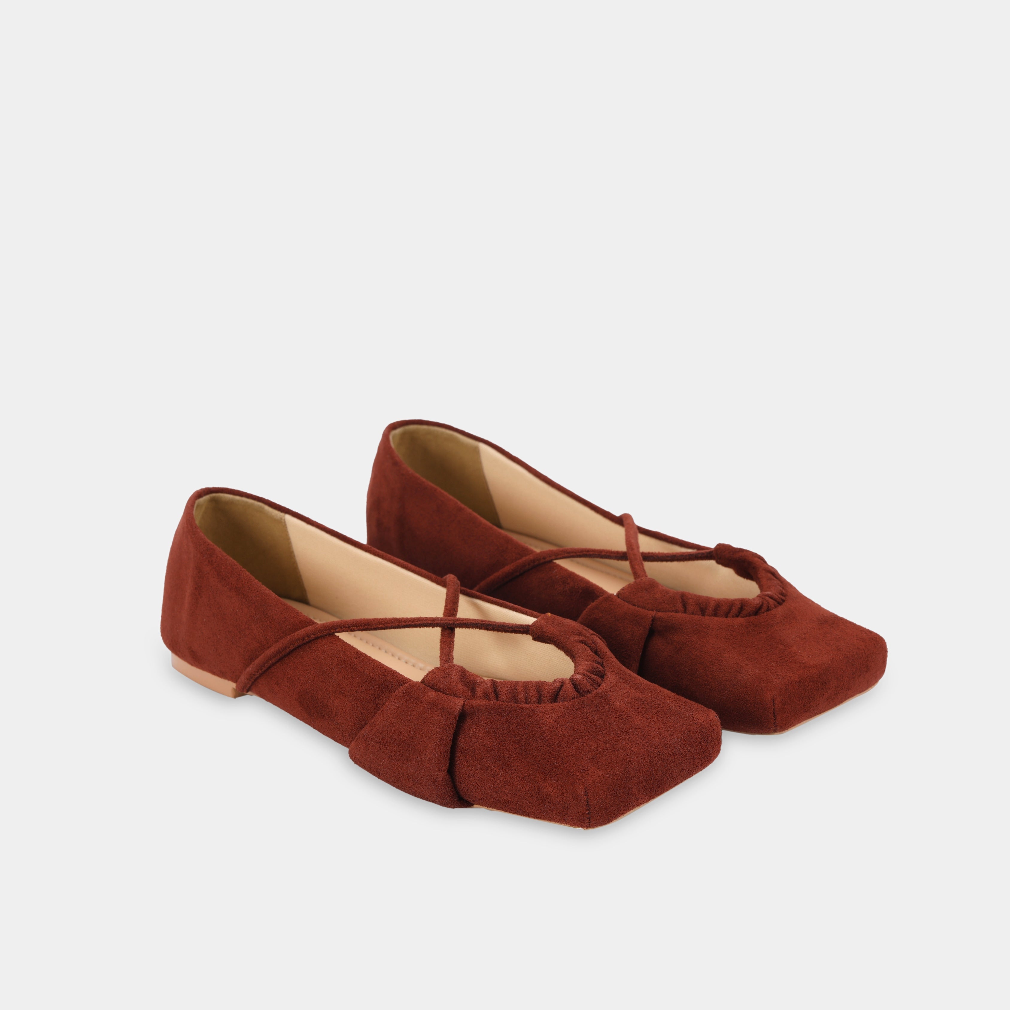Shoes SQUARE X Ballet Flats Brown