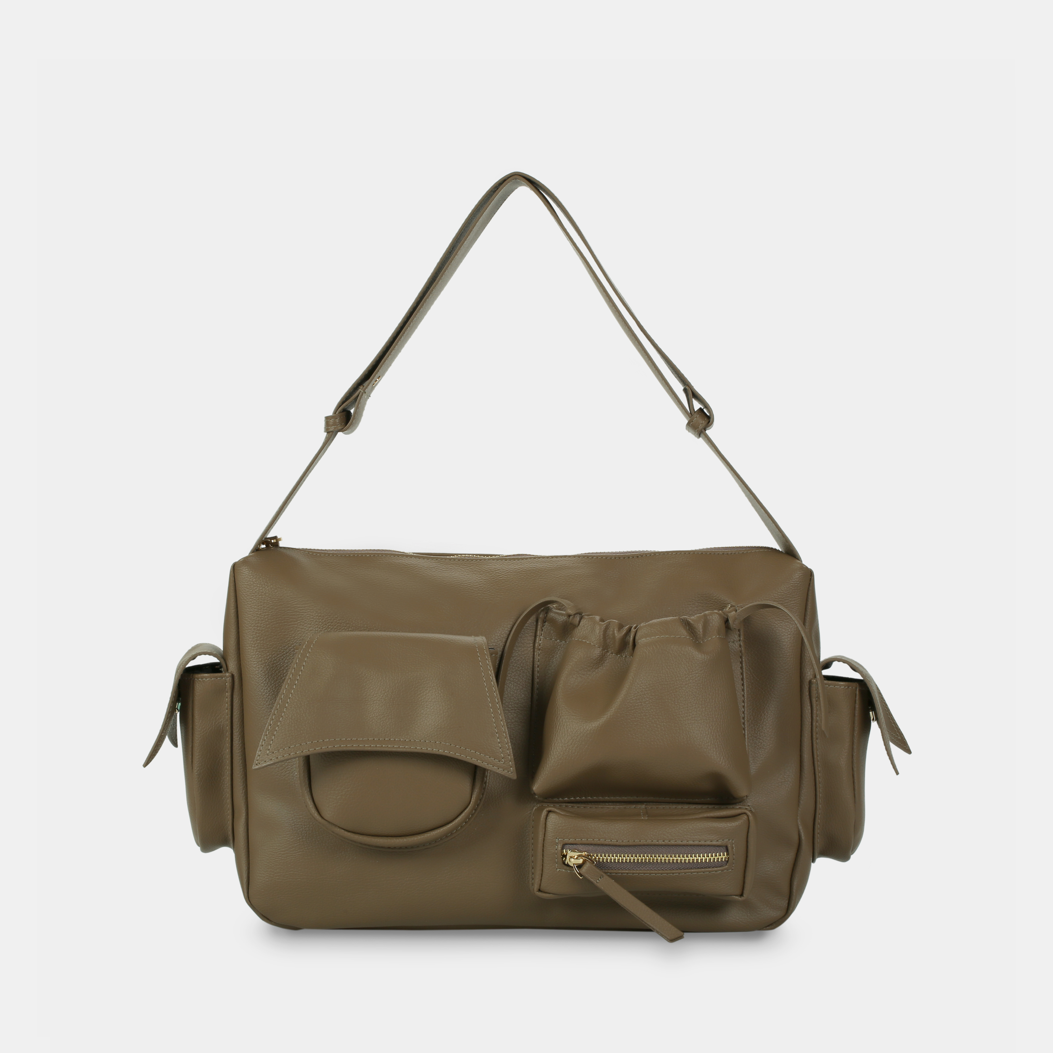 Handbag C5-Pocket size Laptop (L) in Dark Beige