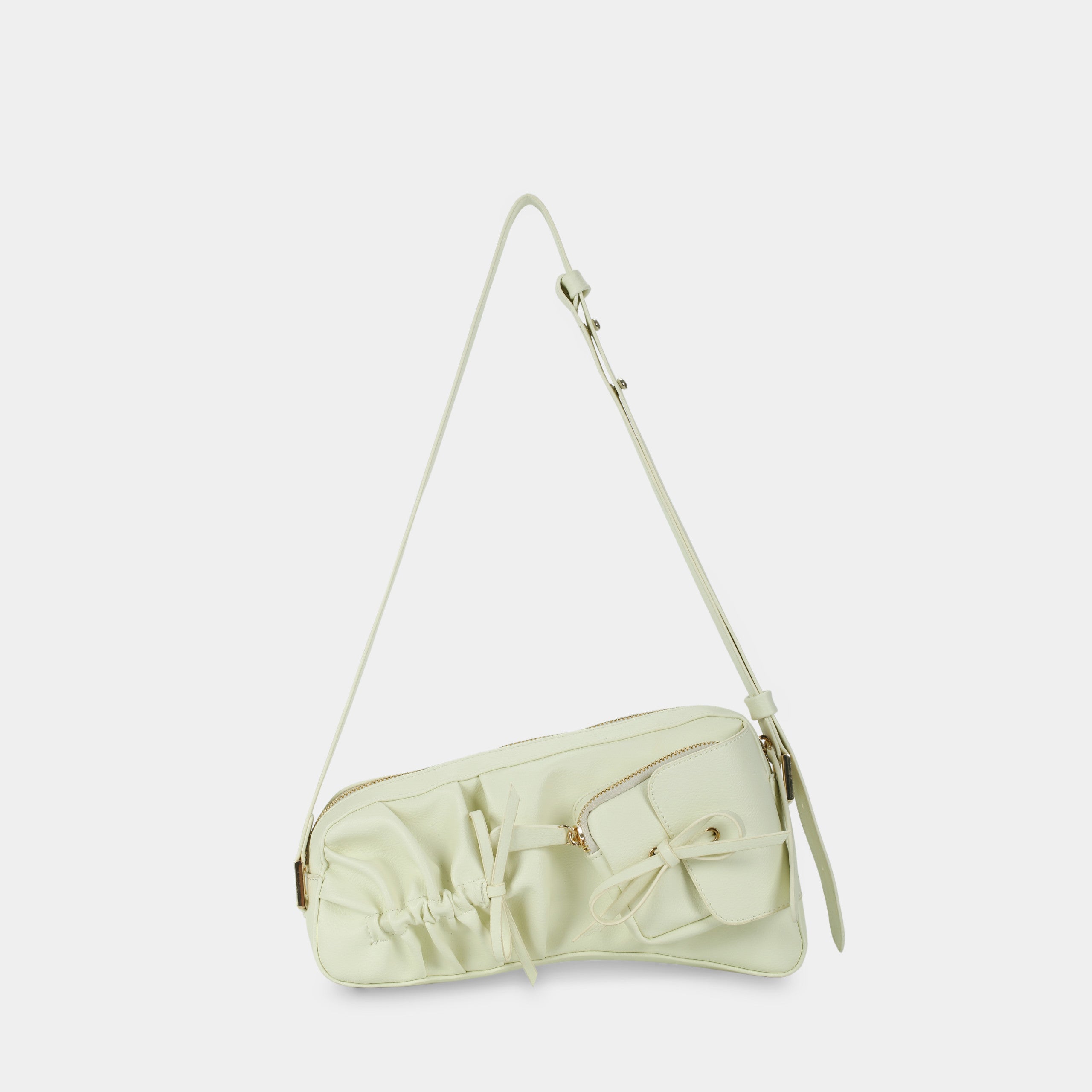 Freely Bag with Bow in White 