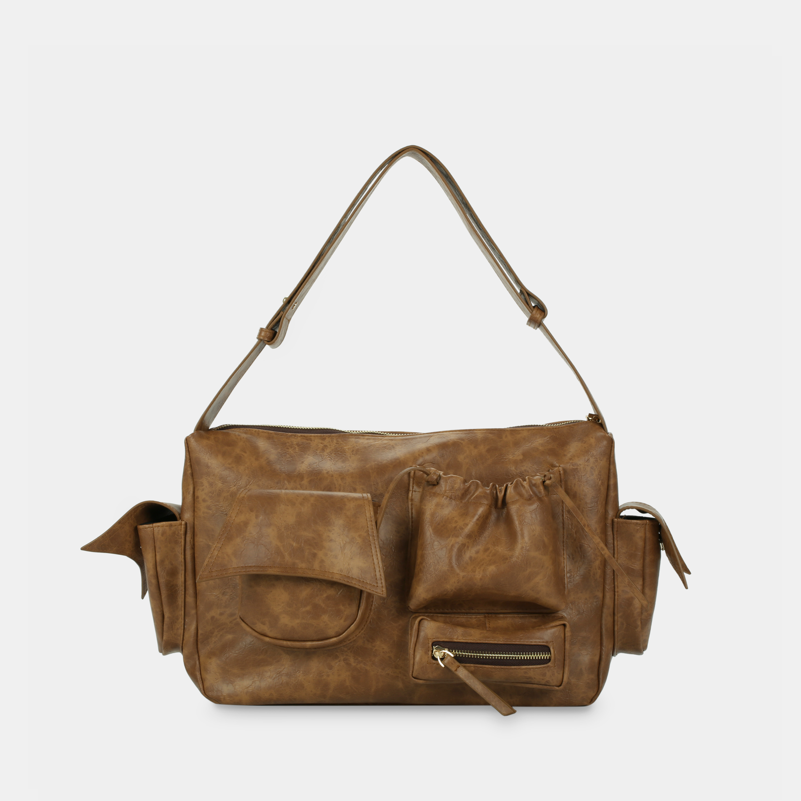 Handbag C5-Pocket size Laptop (L) in Maroon Brown