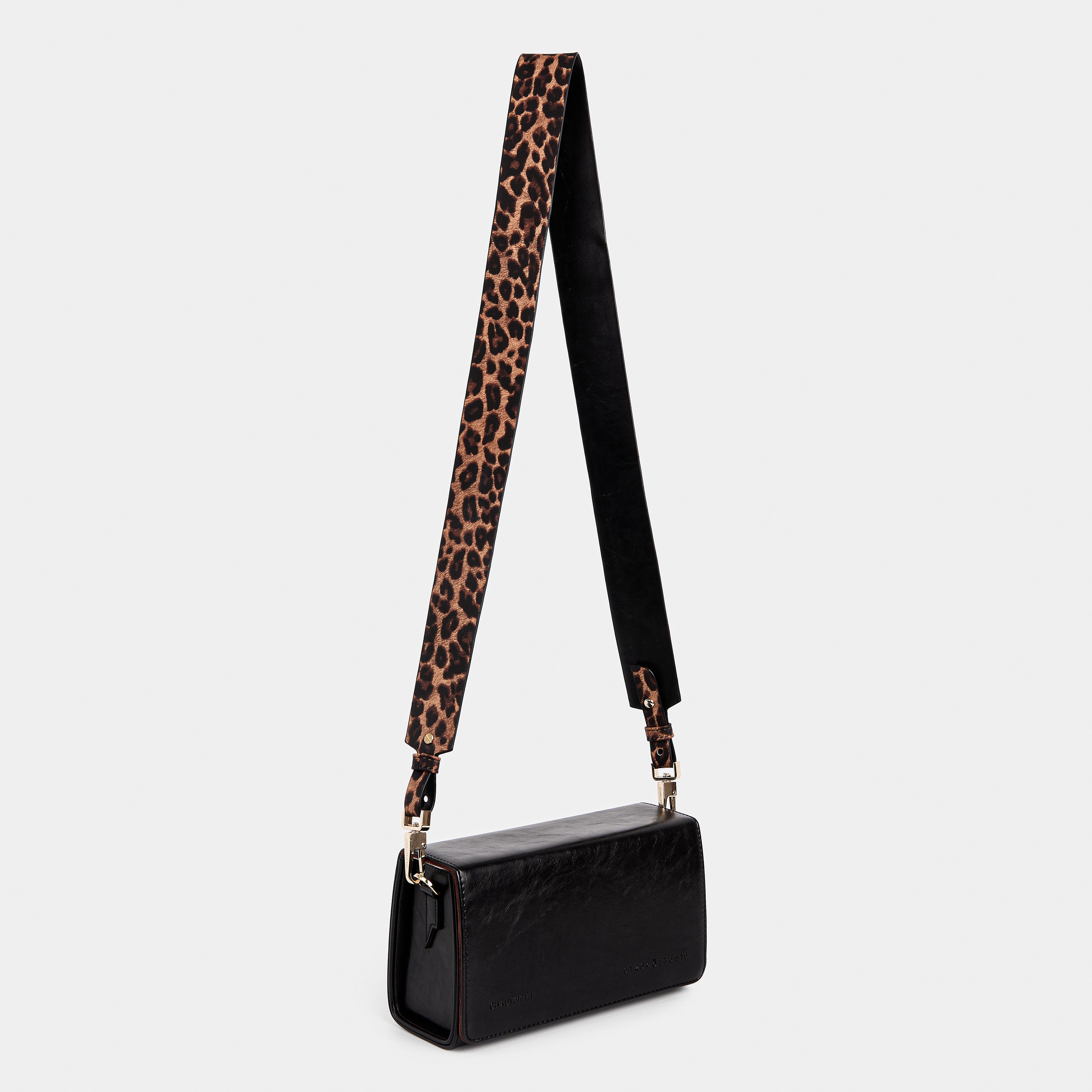 Strap 4CM WIDE BAG Leopard x Black