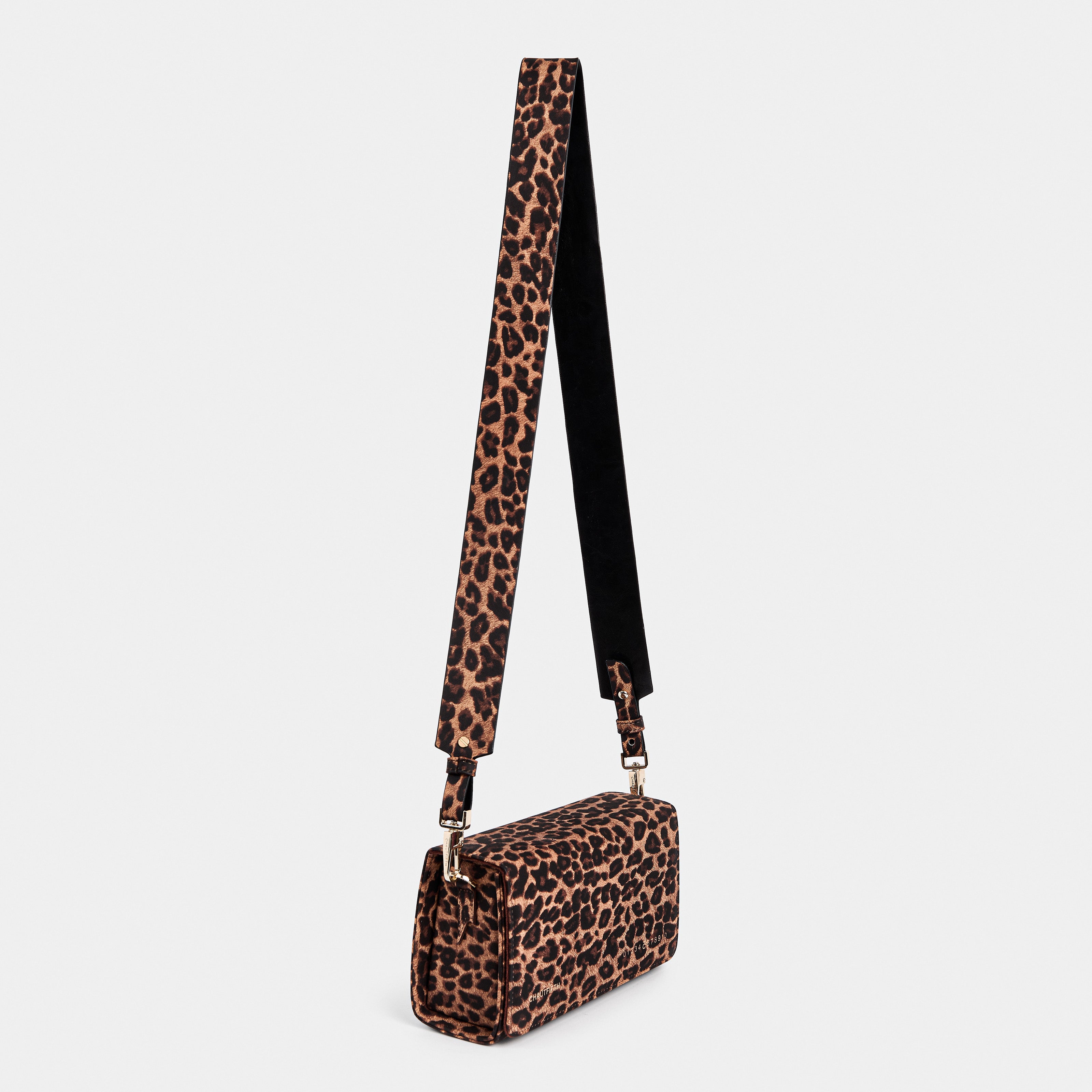 Strap 4CM WIDE BAG Leopard x Black