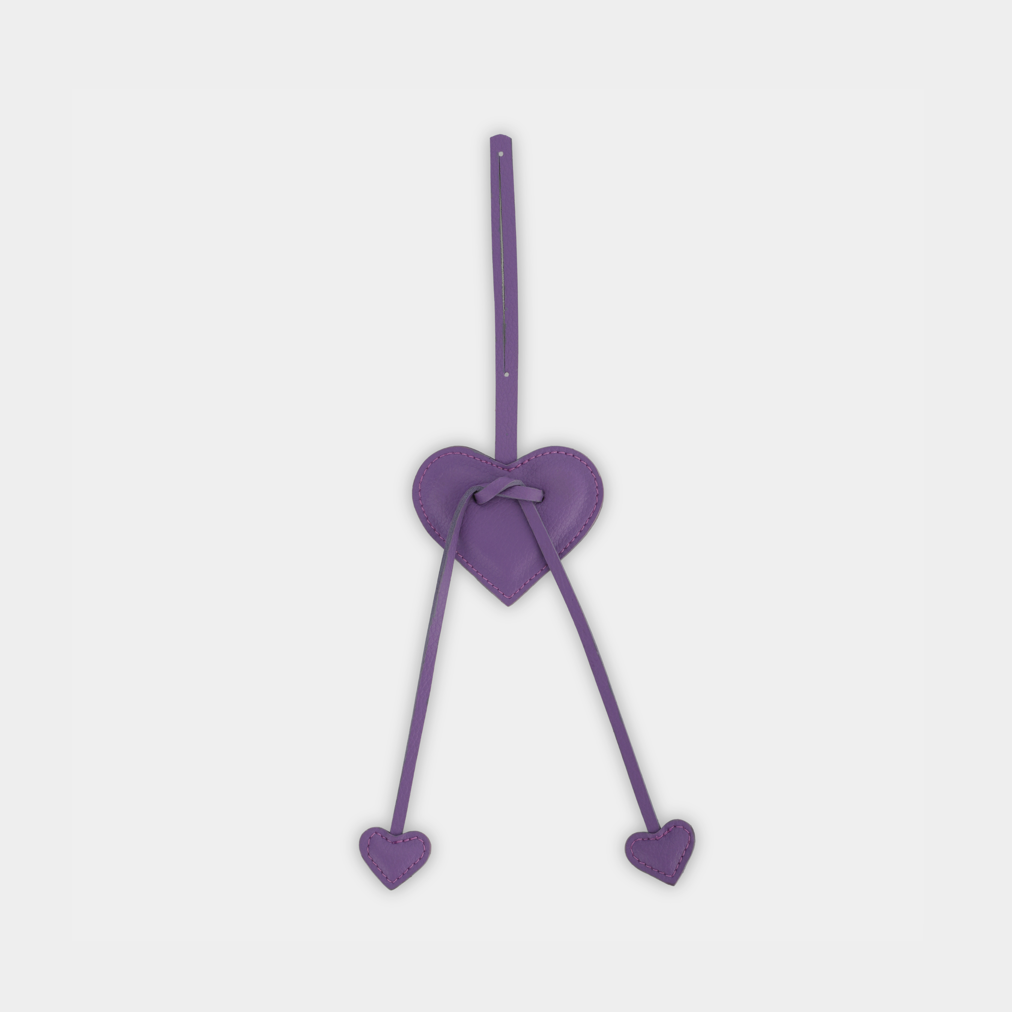 Accessories 3-Heart Purple Charm