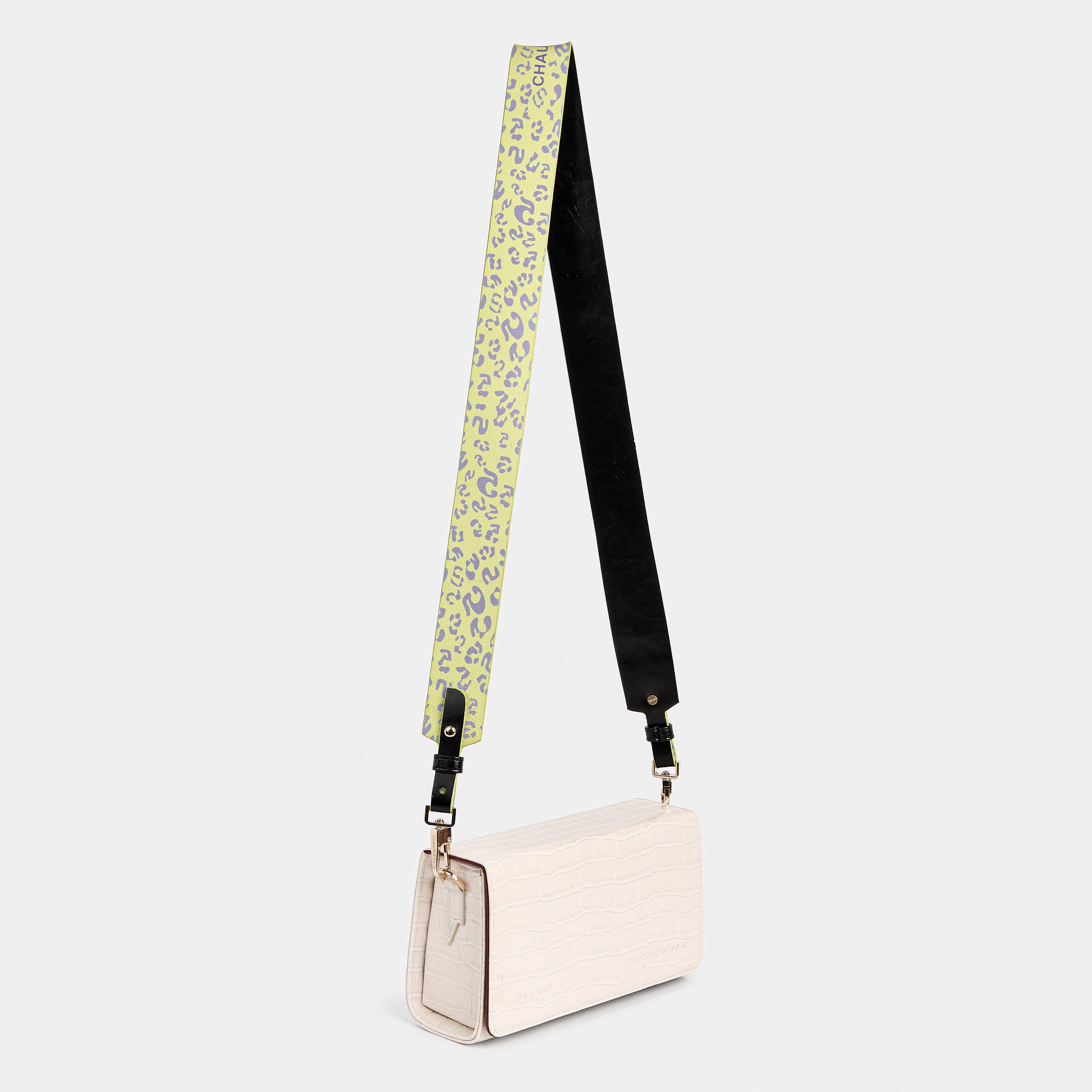 Strap 4CM WIDE BAG Fifth Leopard Green x Black