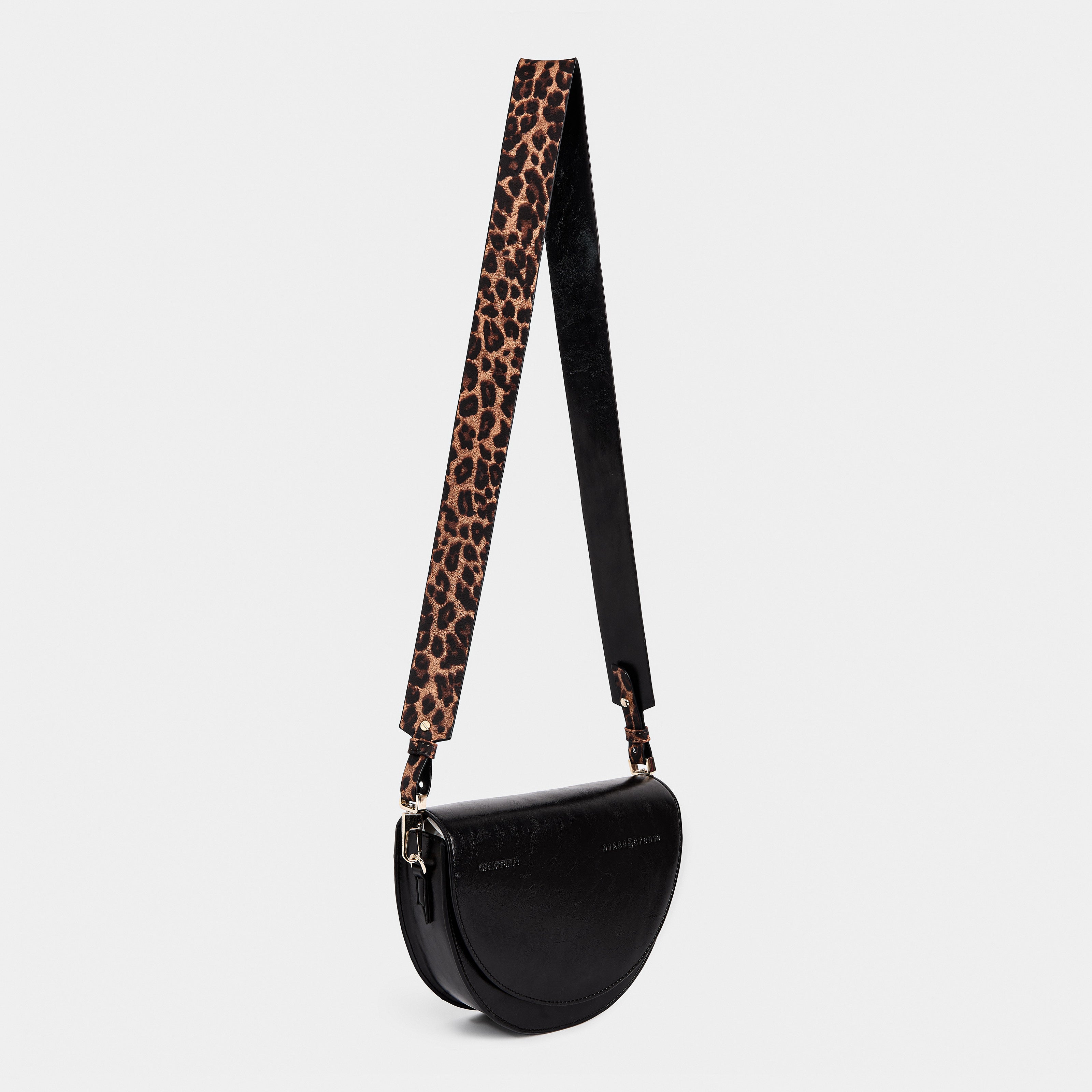 Strap 4CM WIDE BAG Leopard x Black