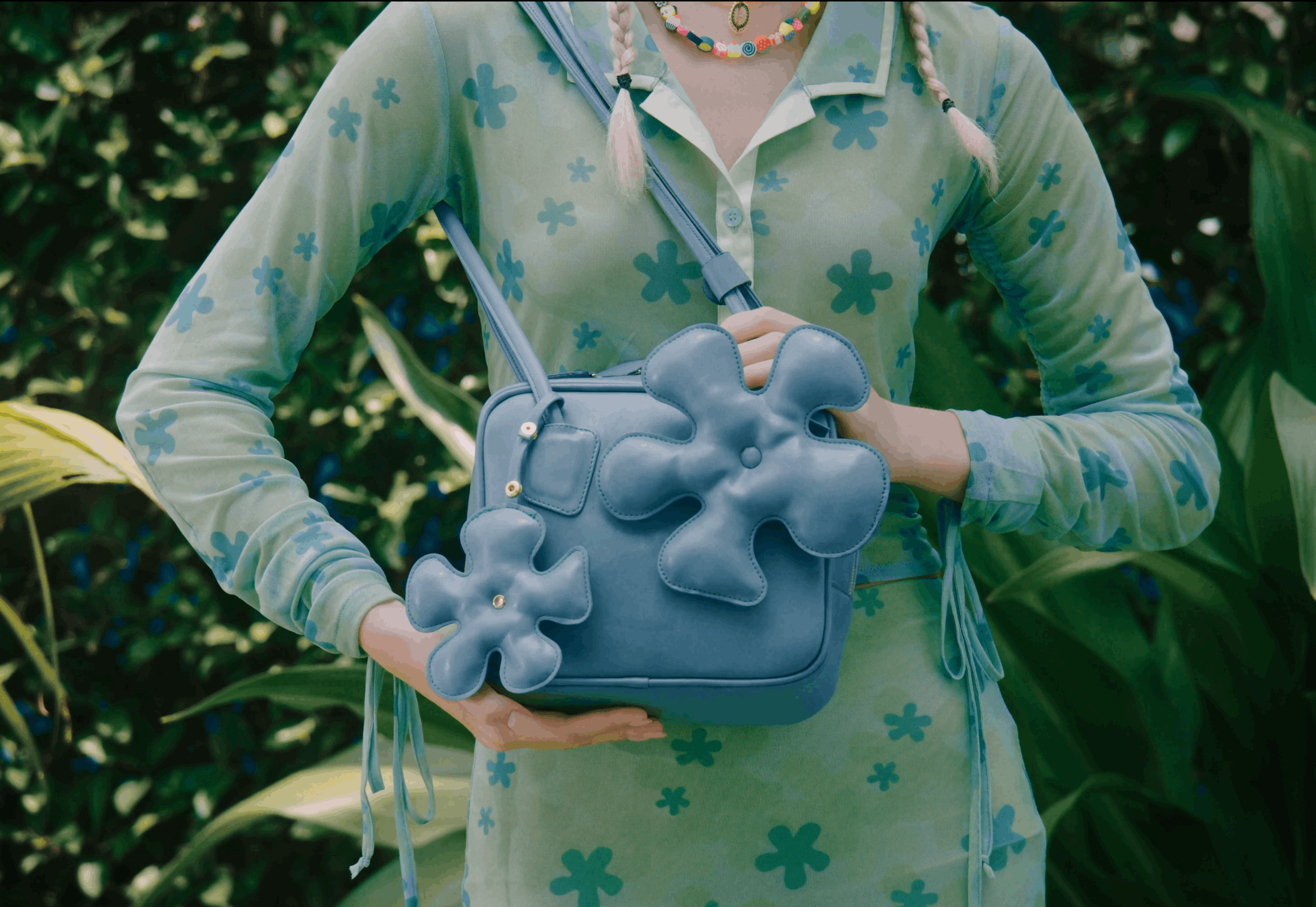 Phụ kiện Hoa cánh quạt màu Hồng Pastel