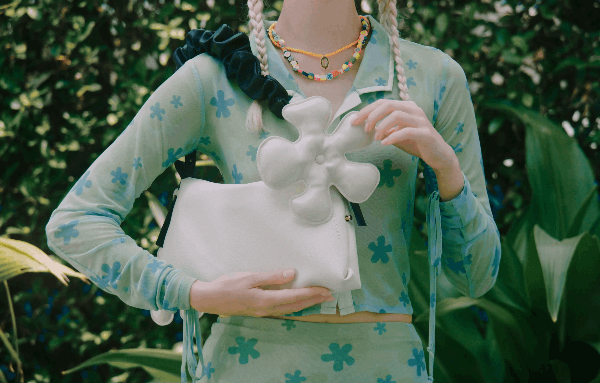 Phụ kiện Hoa cánh quạt màu Hồng Pastel