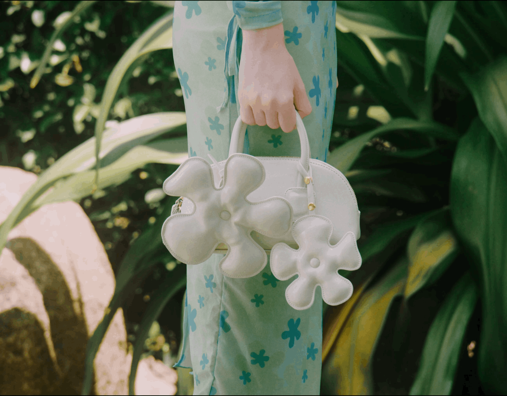 Phụ kiện Hoa cánh quạt màu Hồng Pastel