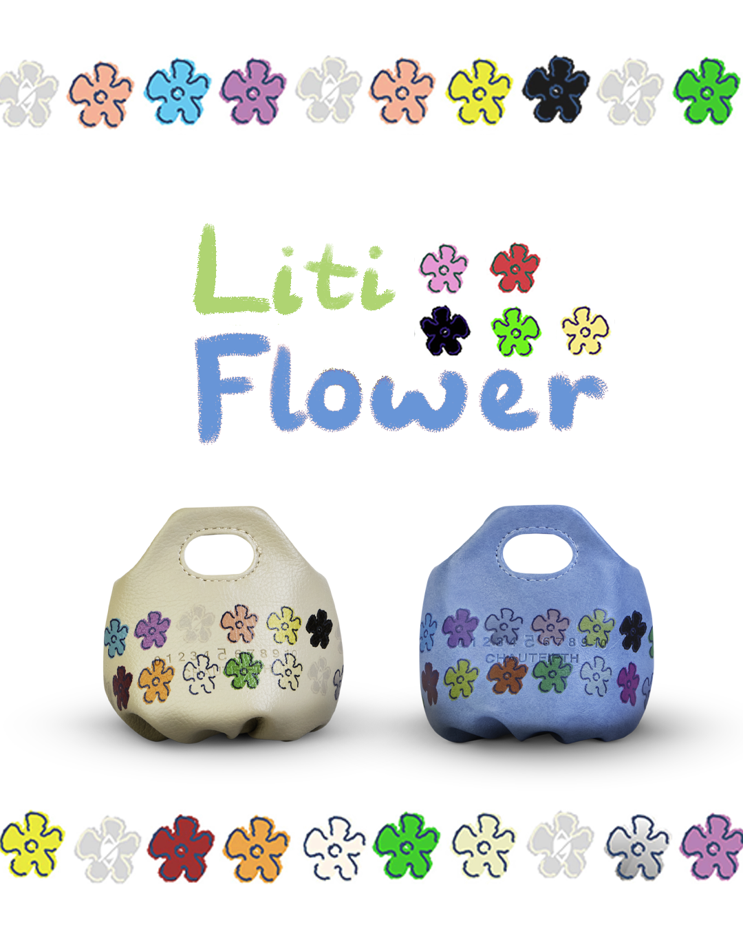 Accessories Tiny Flower Bag in Liti Flowers Blue