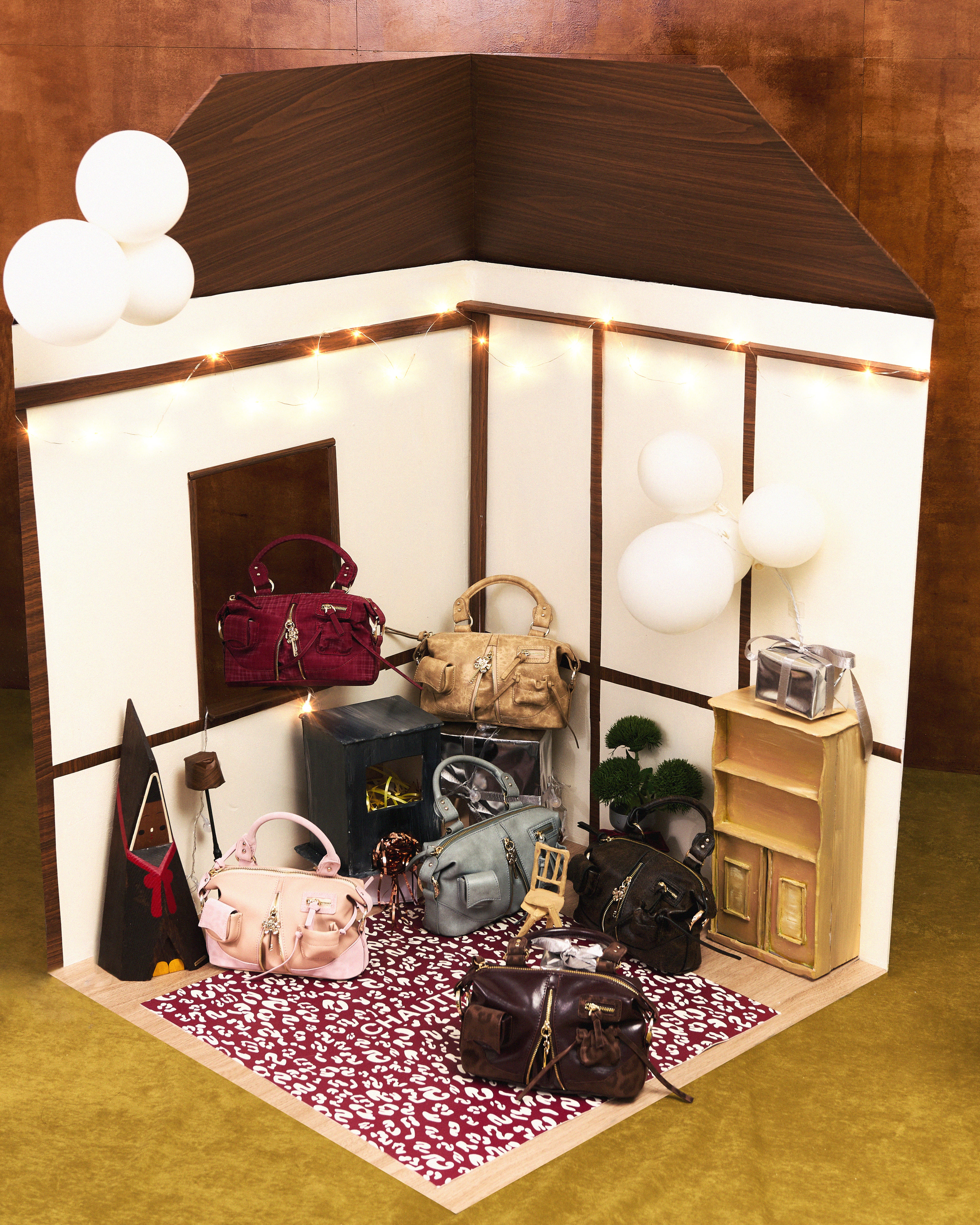 Bag Mini Y2K POCKET Brown Choco x Brown Leopard 