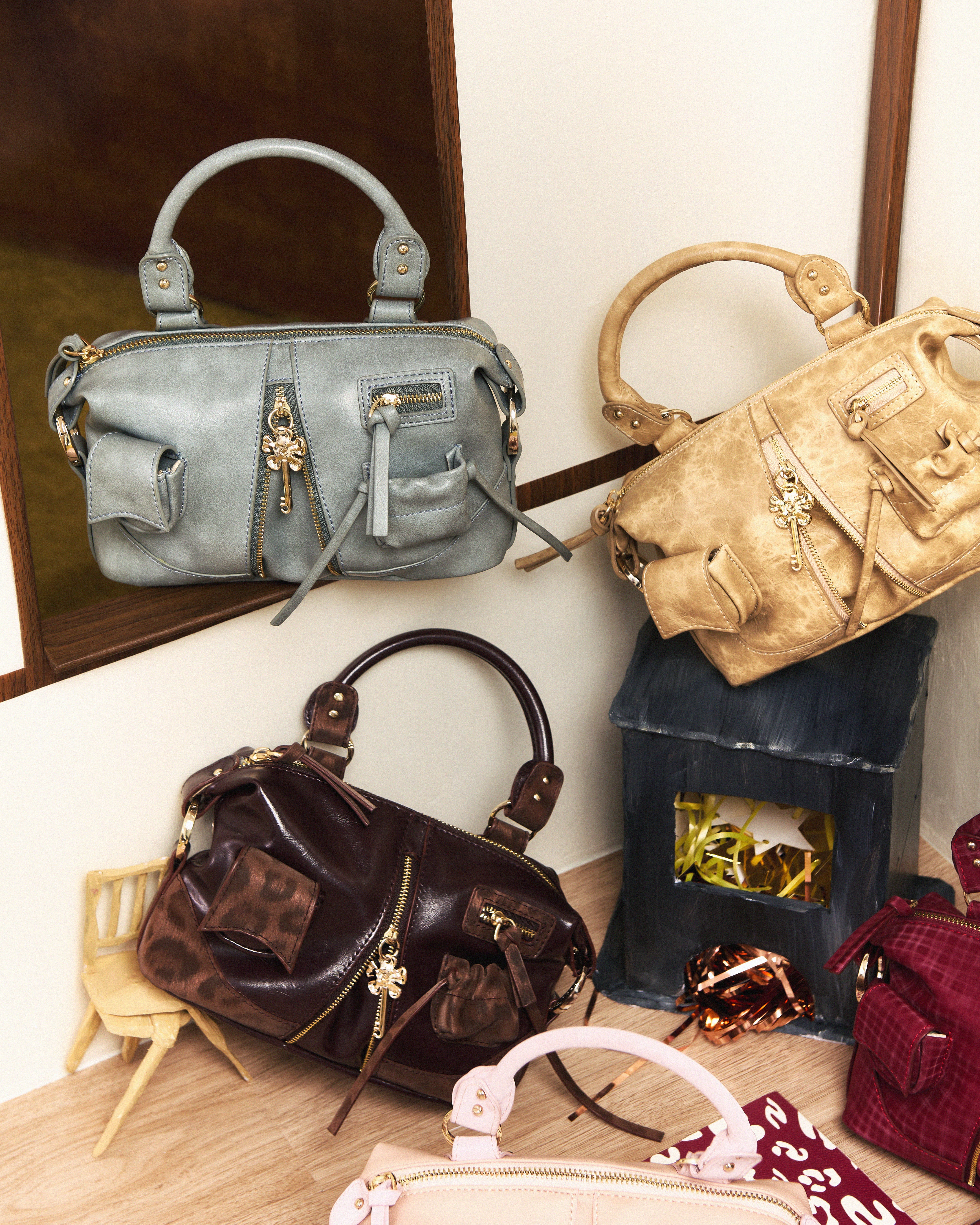 Bag Mini Y2K POCKET Speckled Brown-Black