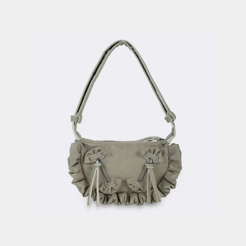 【MARGARIN FINGERS】25ss LACE FRILL STRING BAG Margarin Fingers