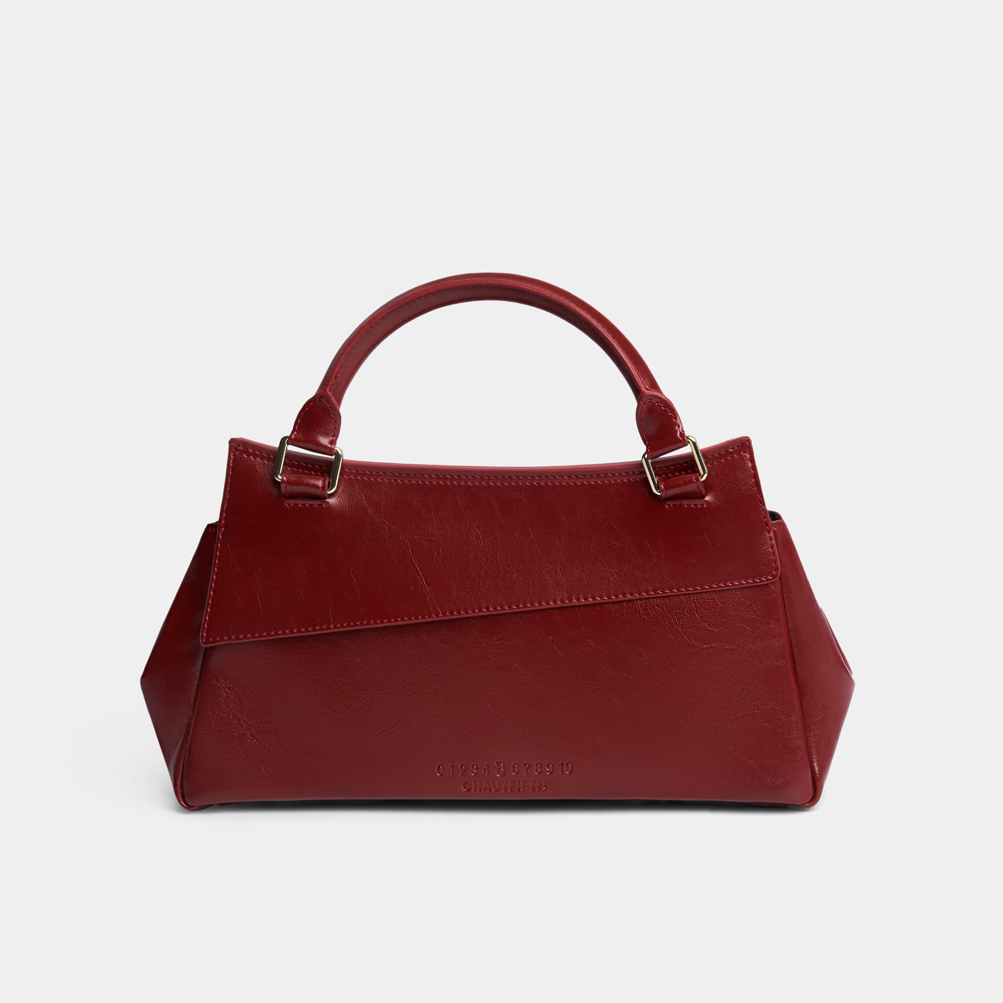 Bag Fifth Clutchie in Dark Red