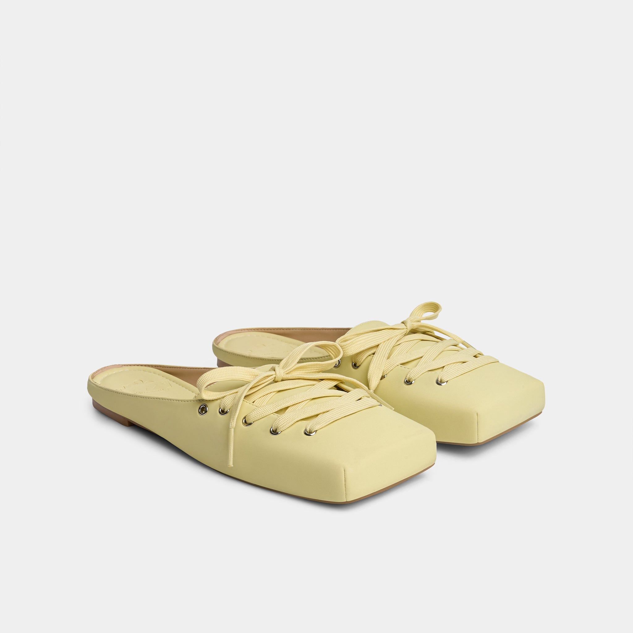 Shoes Middle ballet flat mules in Butter Yellow