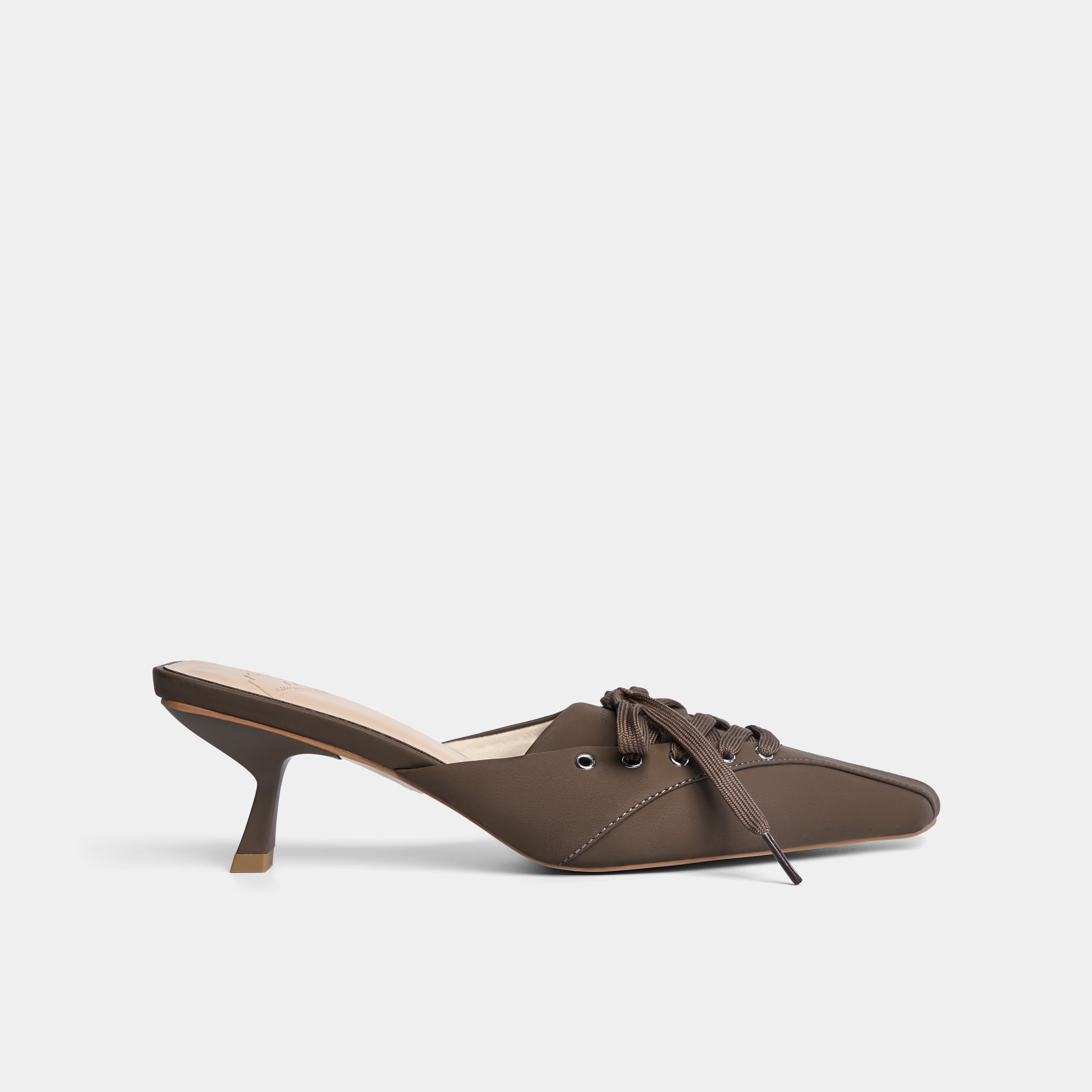 Shoes middle 50 mules in Chocolate Brown 