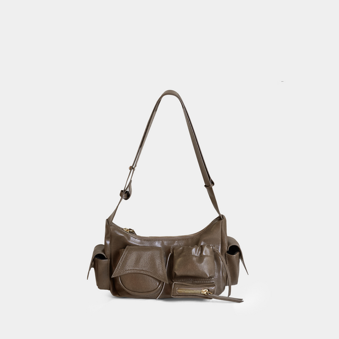 Bag C5-POCKET (S) — Dark Beige