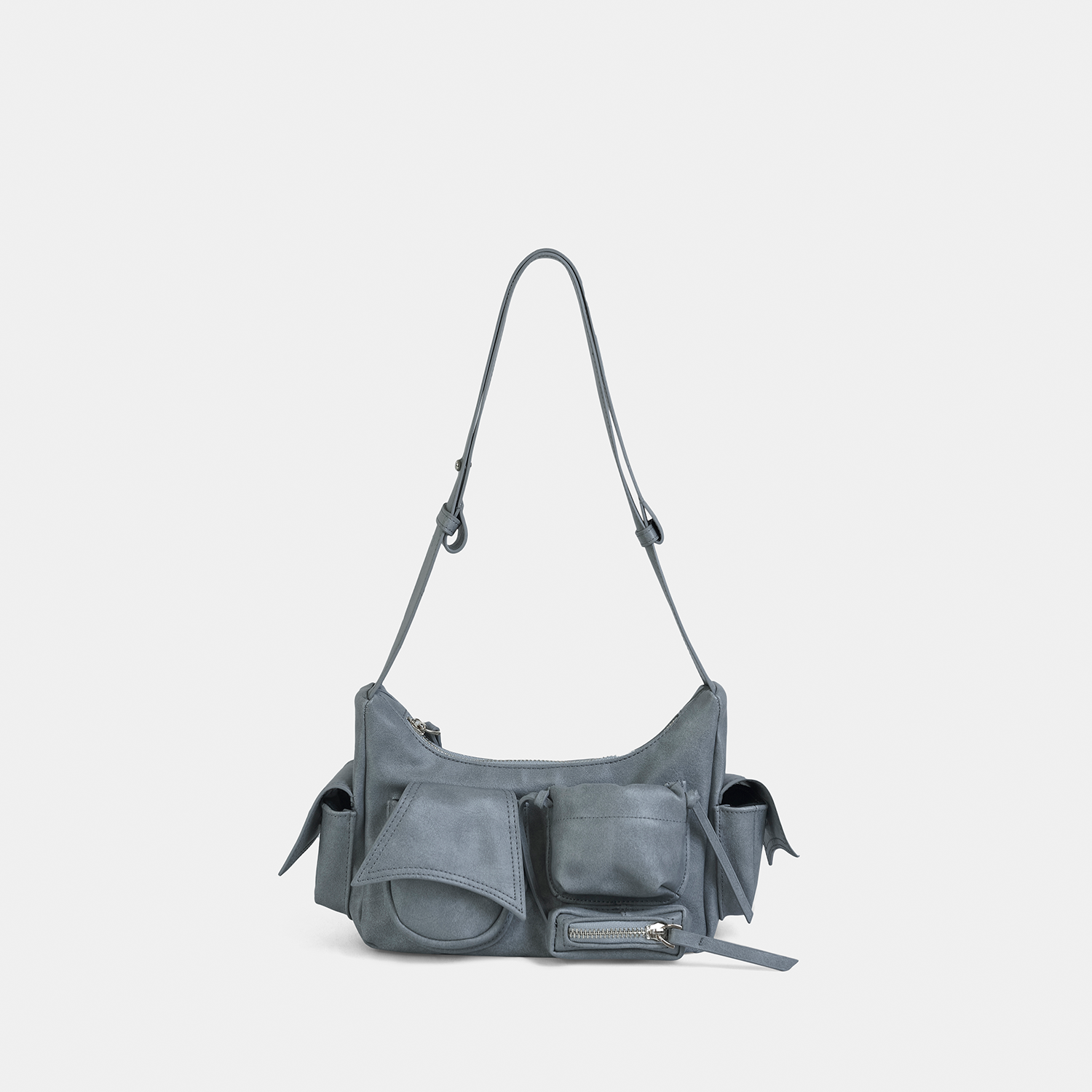 Handbag C5-Pocket size S in Blue Cement