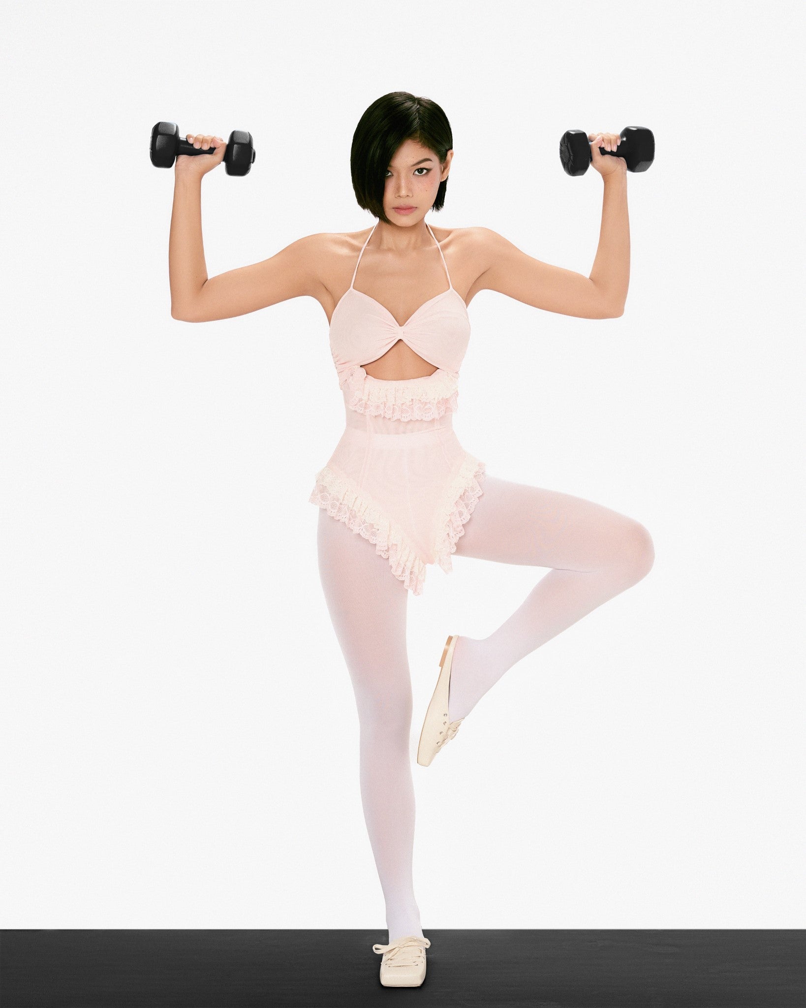 Shoes Middle ballet flat mules in White Cream