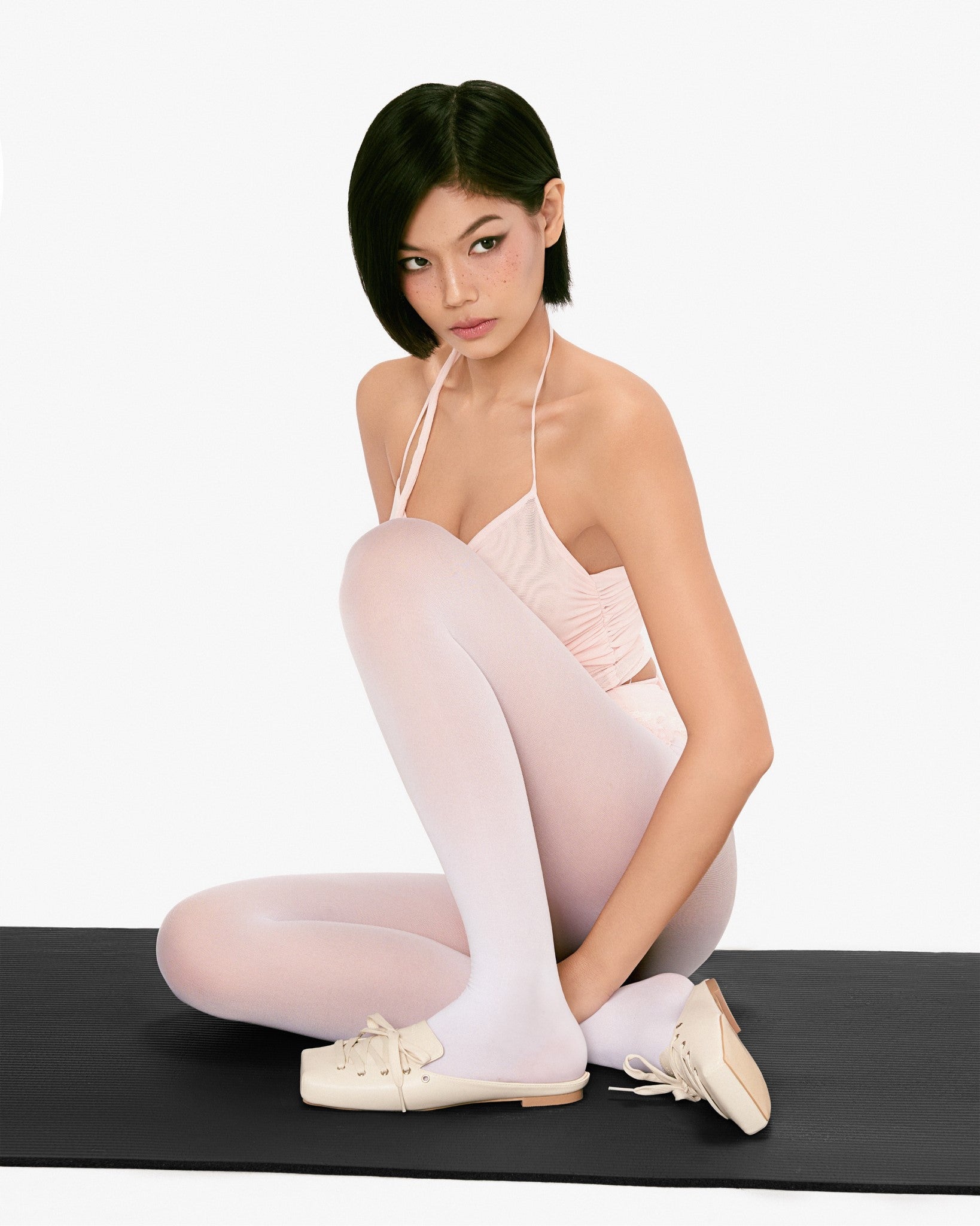 Shoes Middle ballet flat mules in White Cream