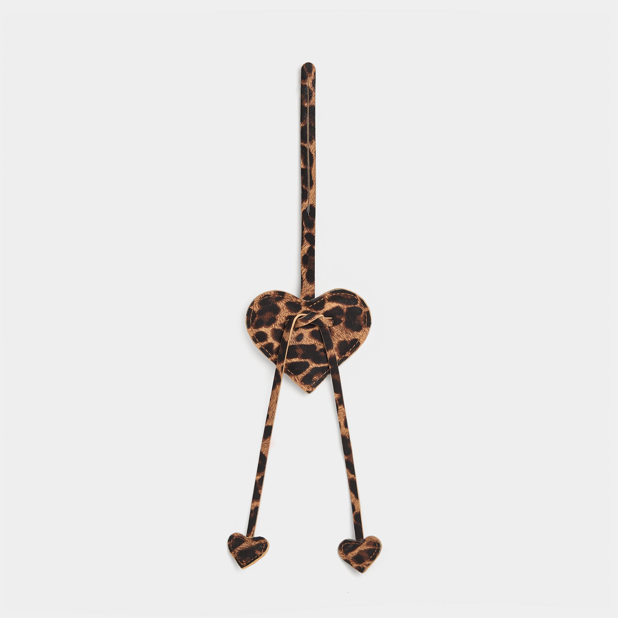 Charm Phụ kiện trái tim màu Leopard