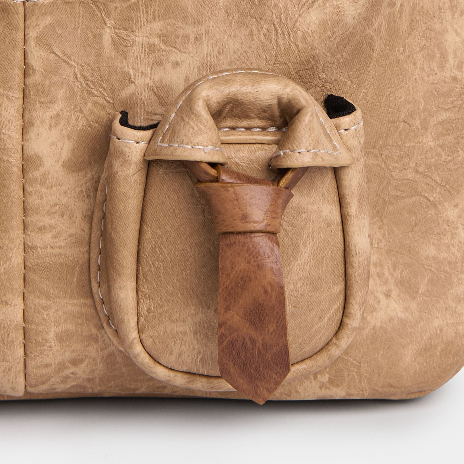 Túi xách Hobo C2-Pocket size Laptop (L) Cà vạt màu Beige cát