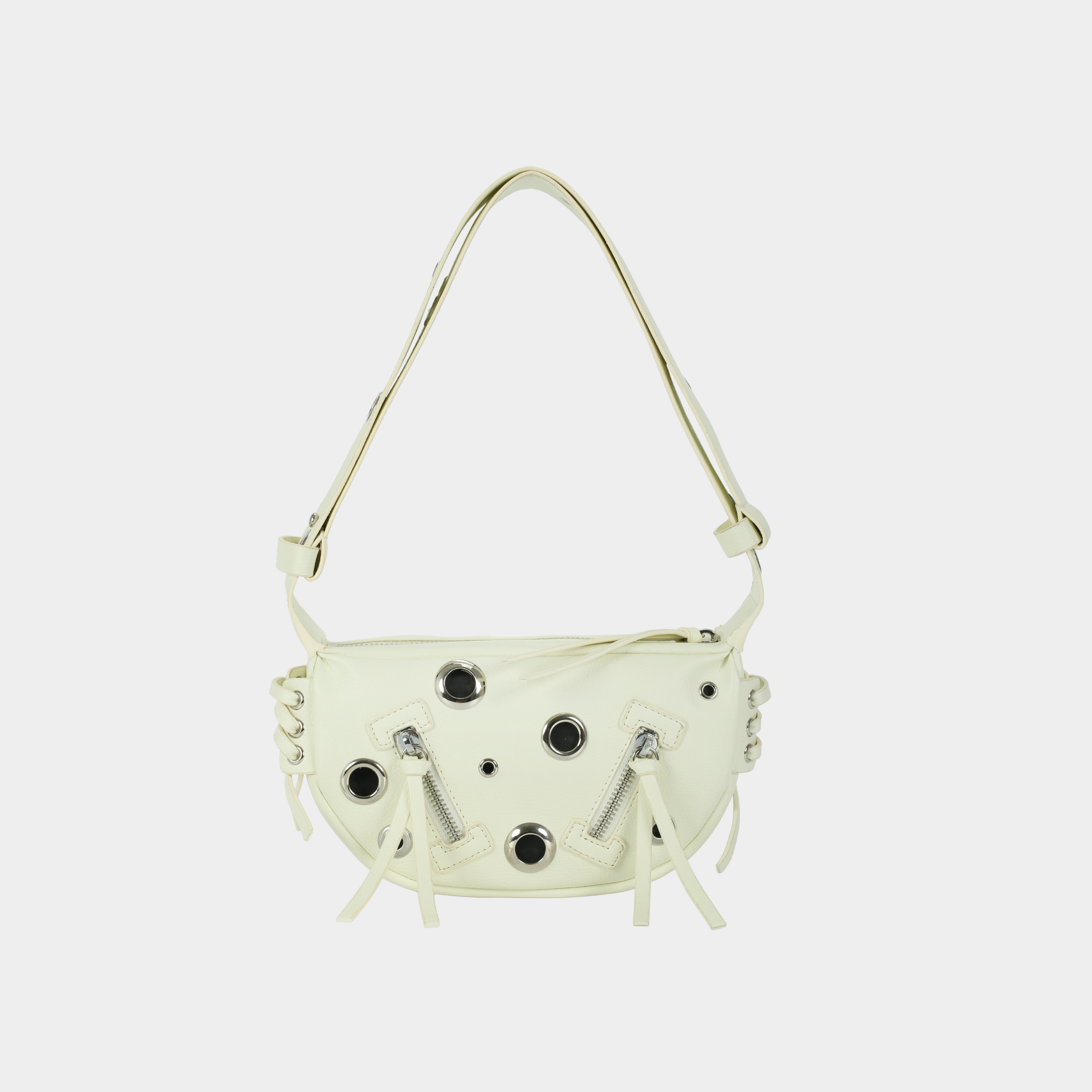 LACE EYELET bag small size (S) white color