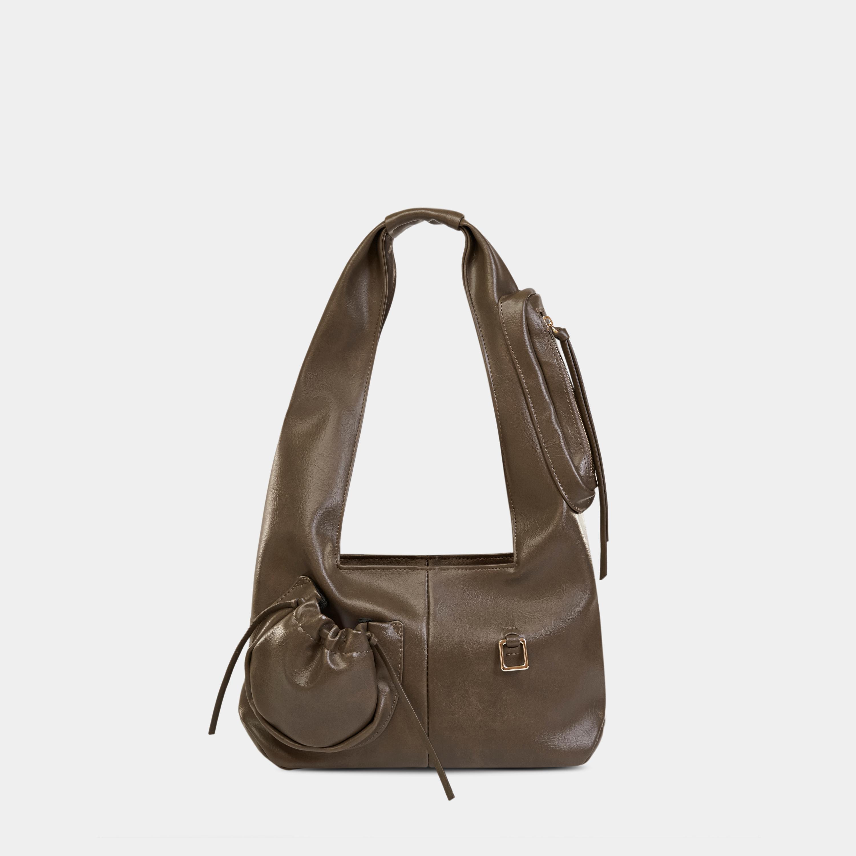 Túi xách Hobo C2-Pocket size Medium (M) màu Beige tối