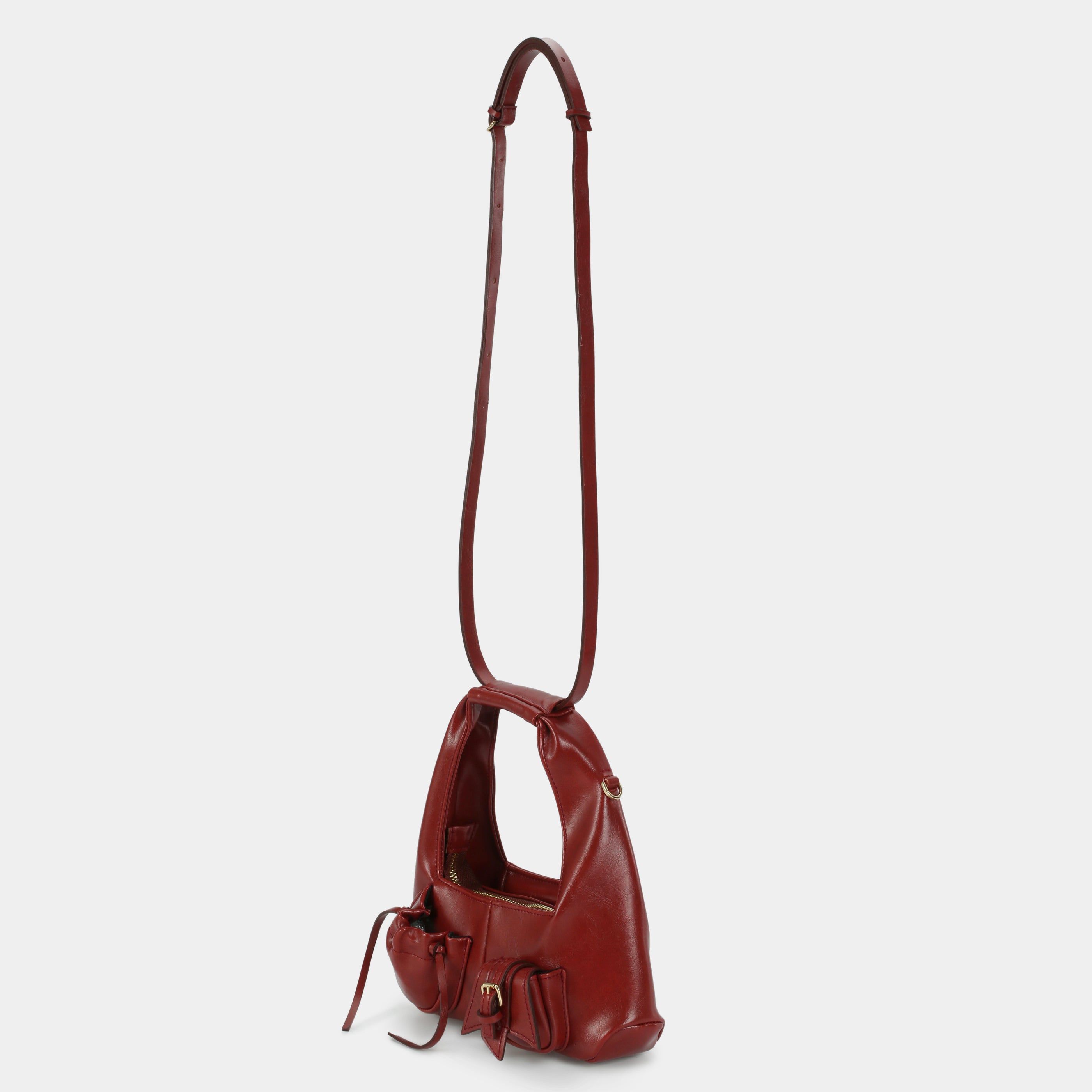 Bag C2-Pocket Hobo Mini size in Red