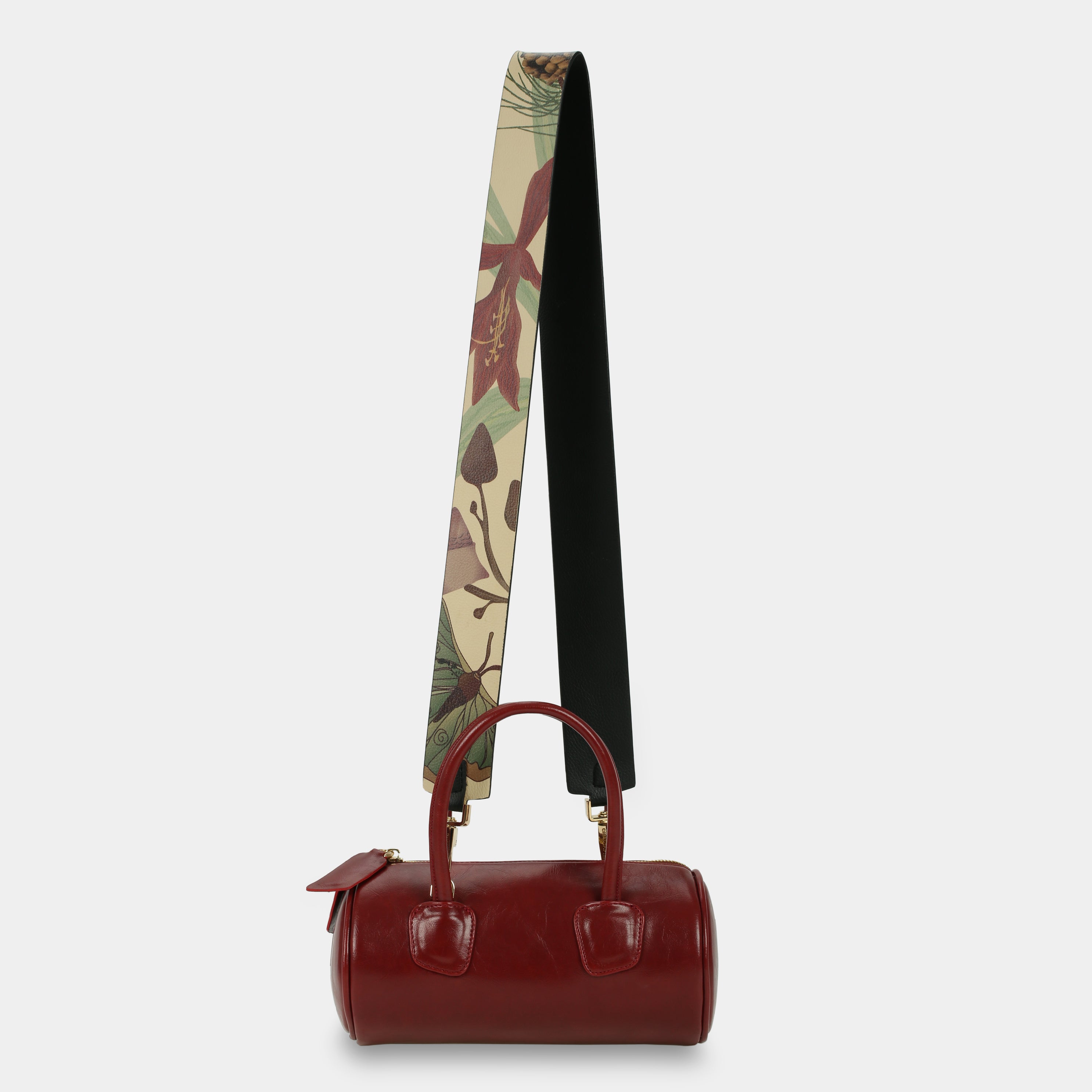 Red ROLL handbag