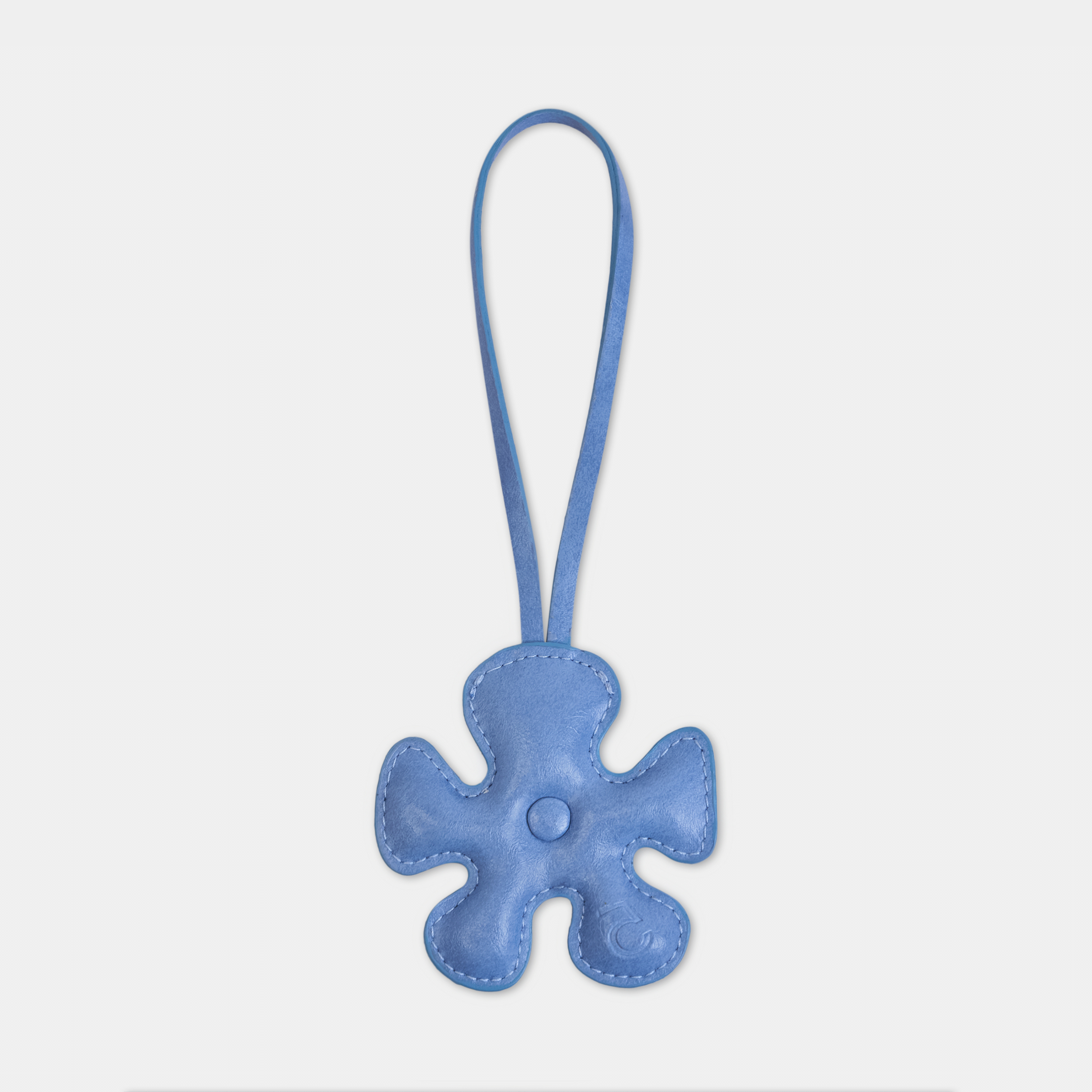 Accessories Fan Flower Charm Blue Pastel Color in Mini Size