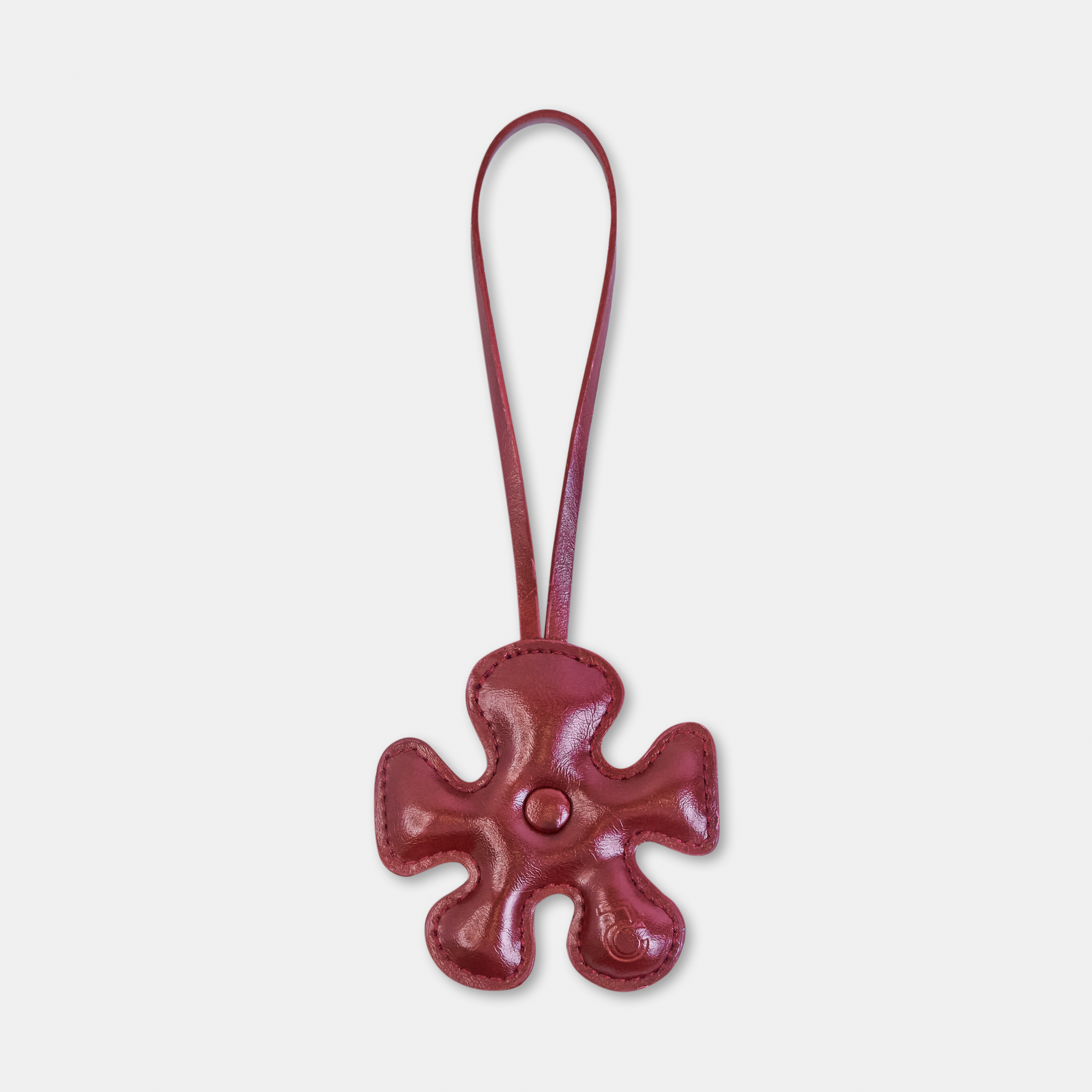 Accessories Fan Flower Charm Dark Red Color in Mini Size