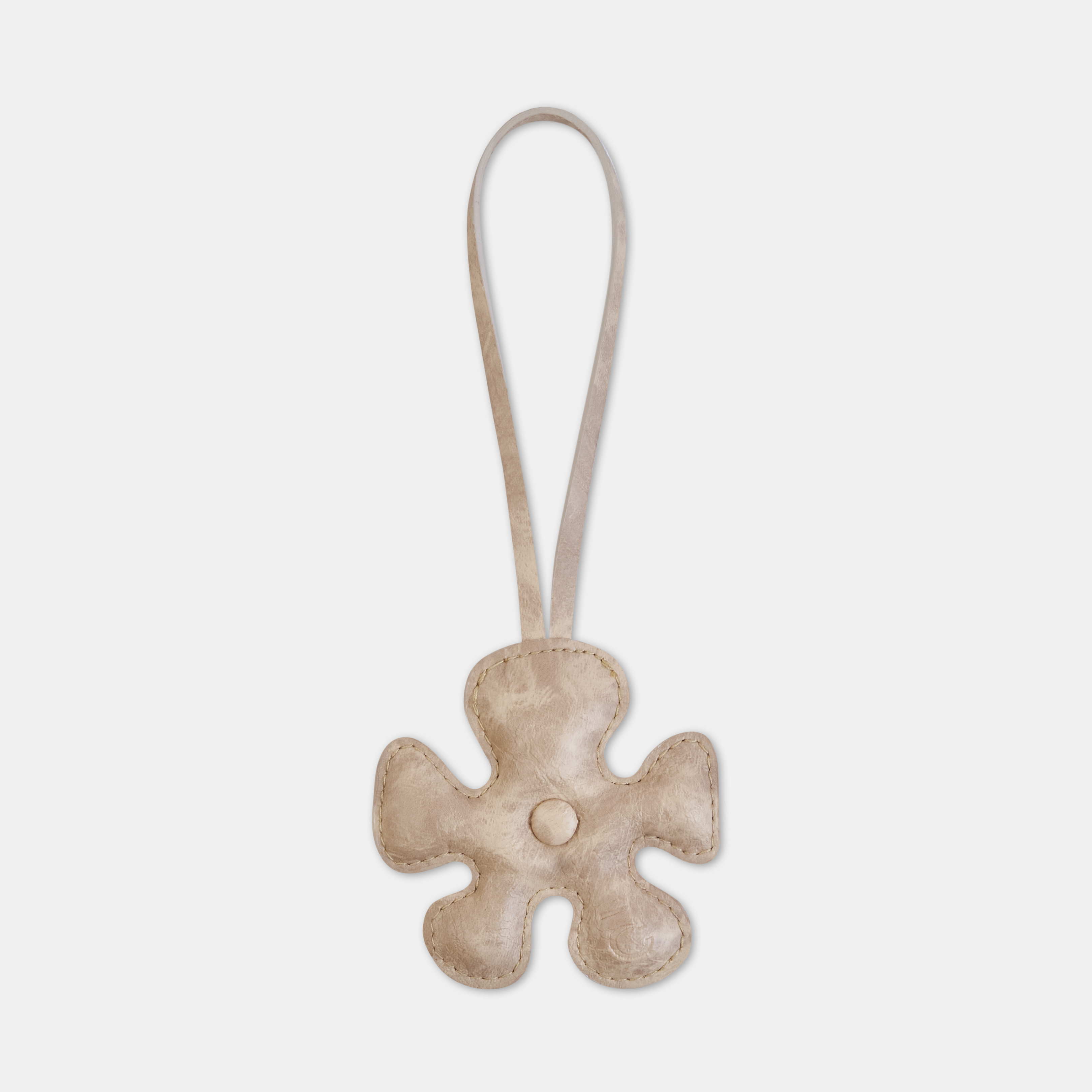 Accessories Fan Flower Charm Sand Beige Color in Mini Size