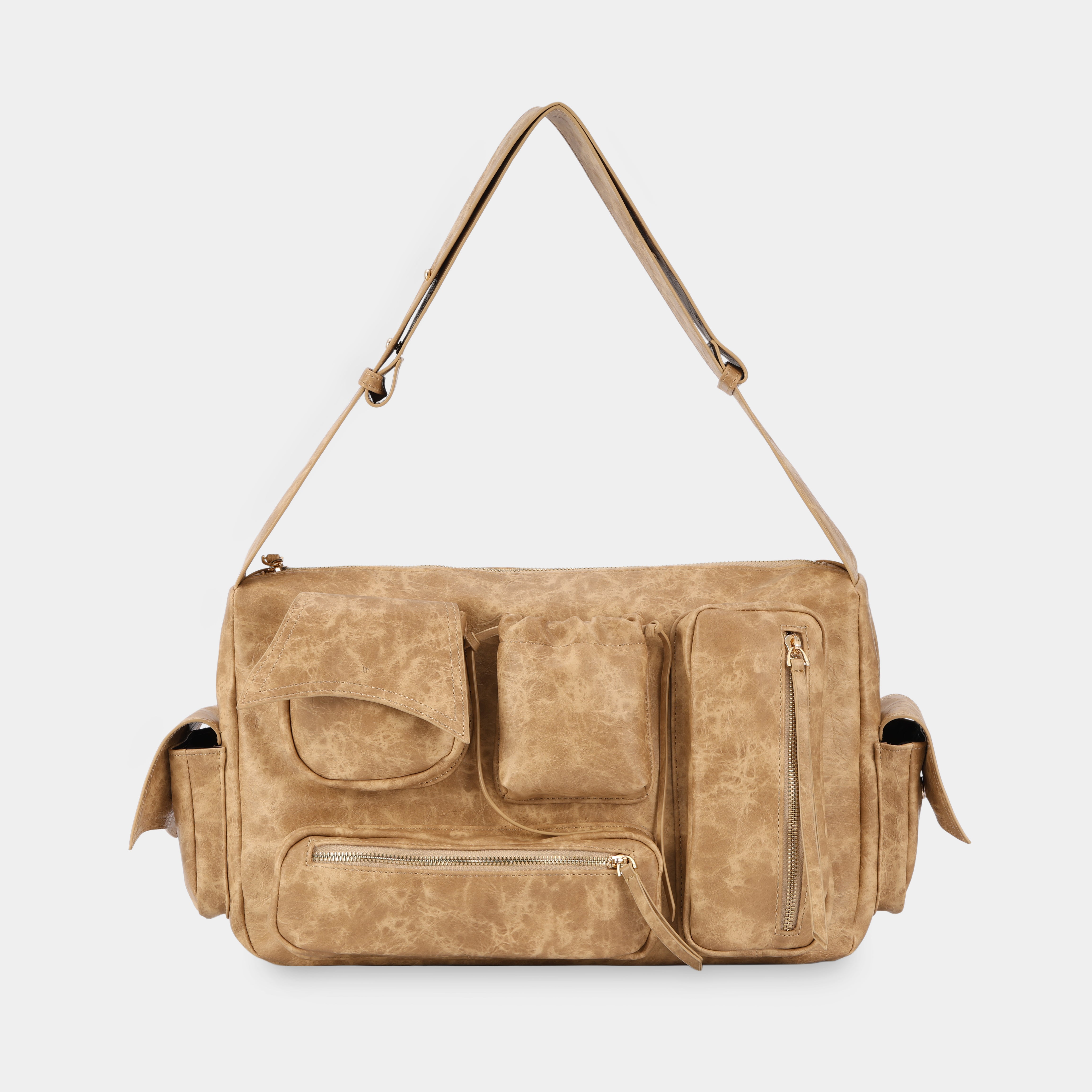 Túi xách C6-Pocket size Laptop (L) màu Beige cát