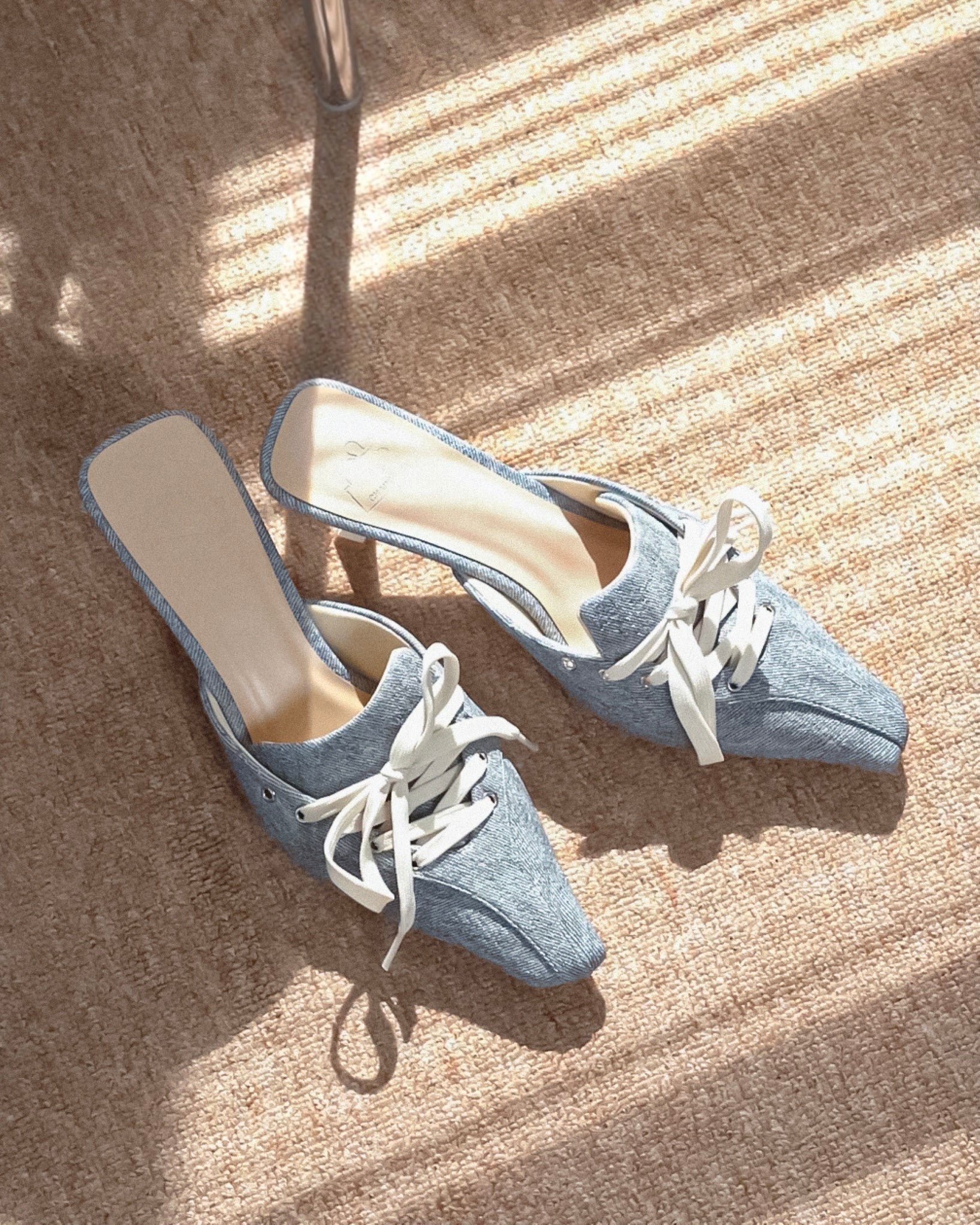 Shoes middle 50 mules in Denim