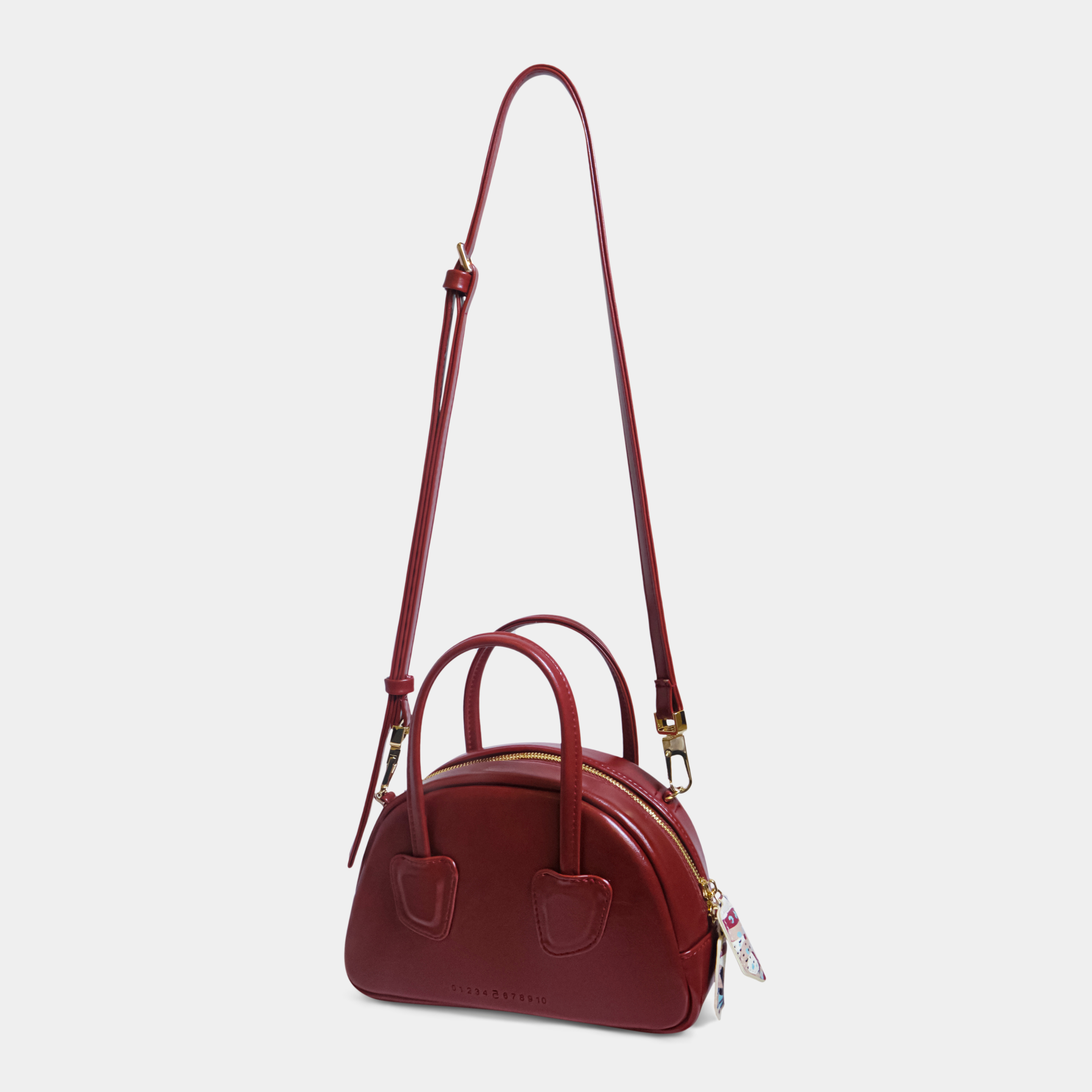 TACOS Handbag in Dark Red color large size (M)