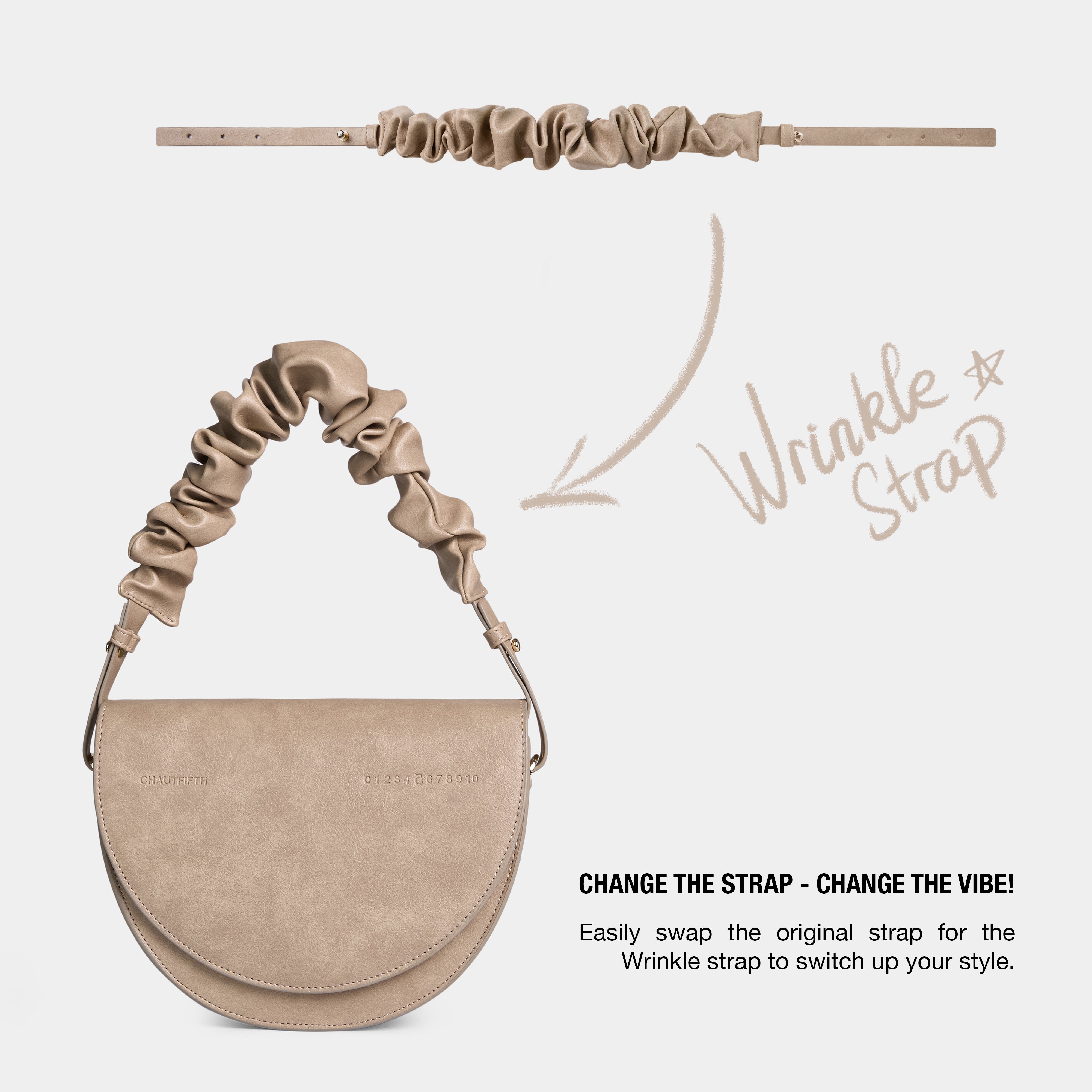 WRINKLE bag strap 