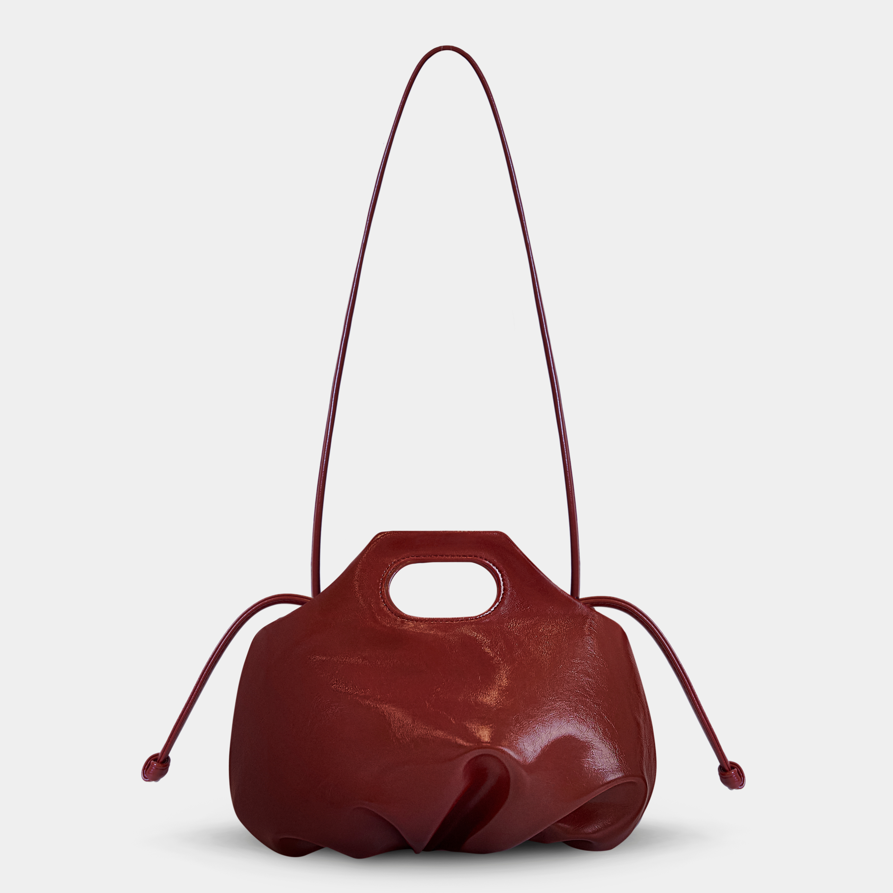 Bag Flower Medium 2 Size (M) in Dark Red