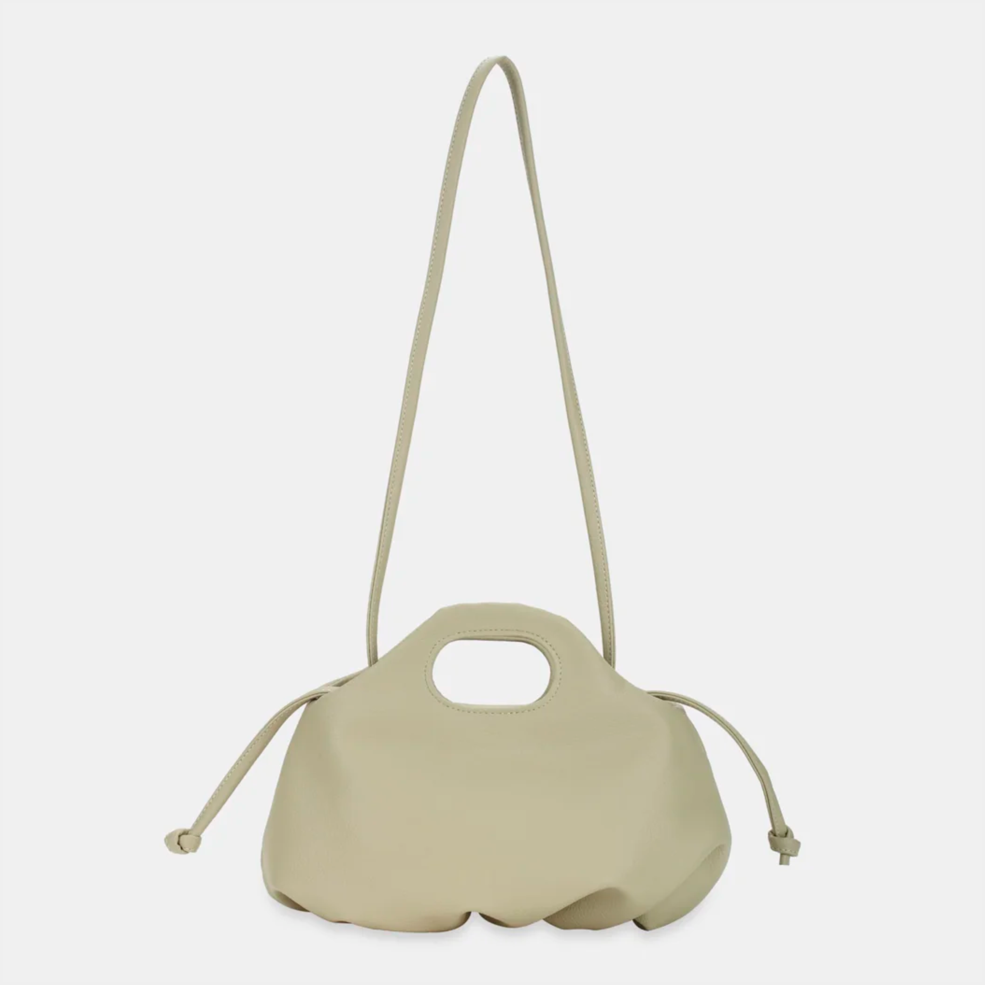 Flower M (medium) handbag in beige