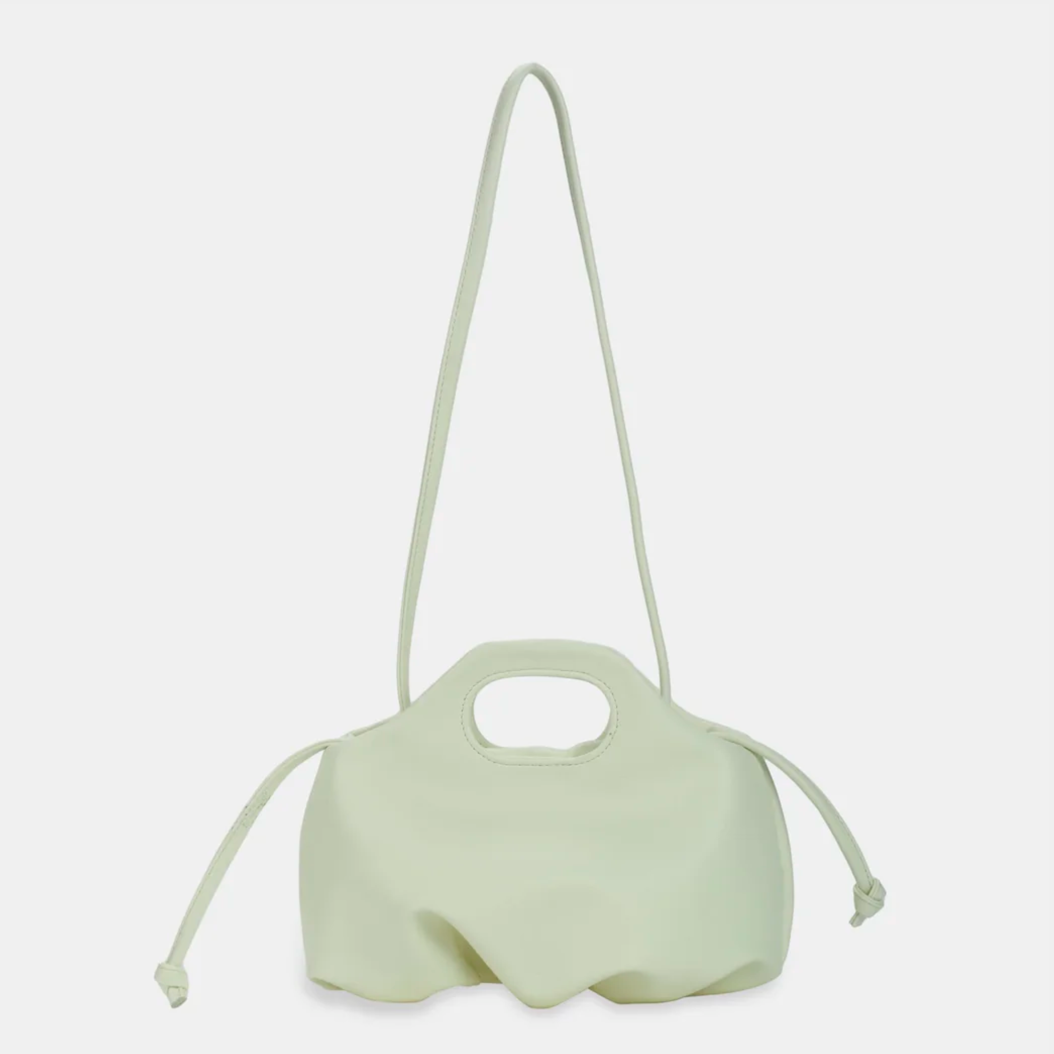 Flower M (medium) handbag in white color