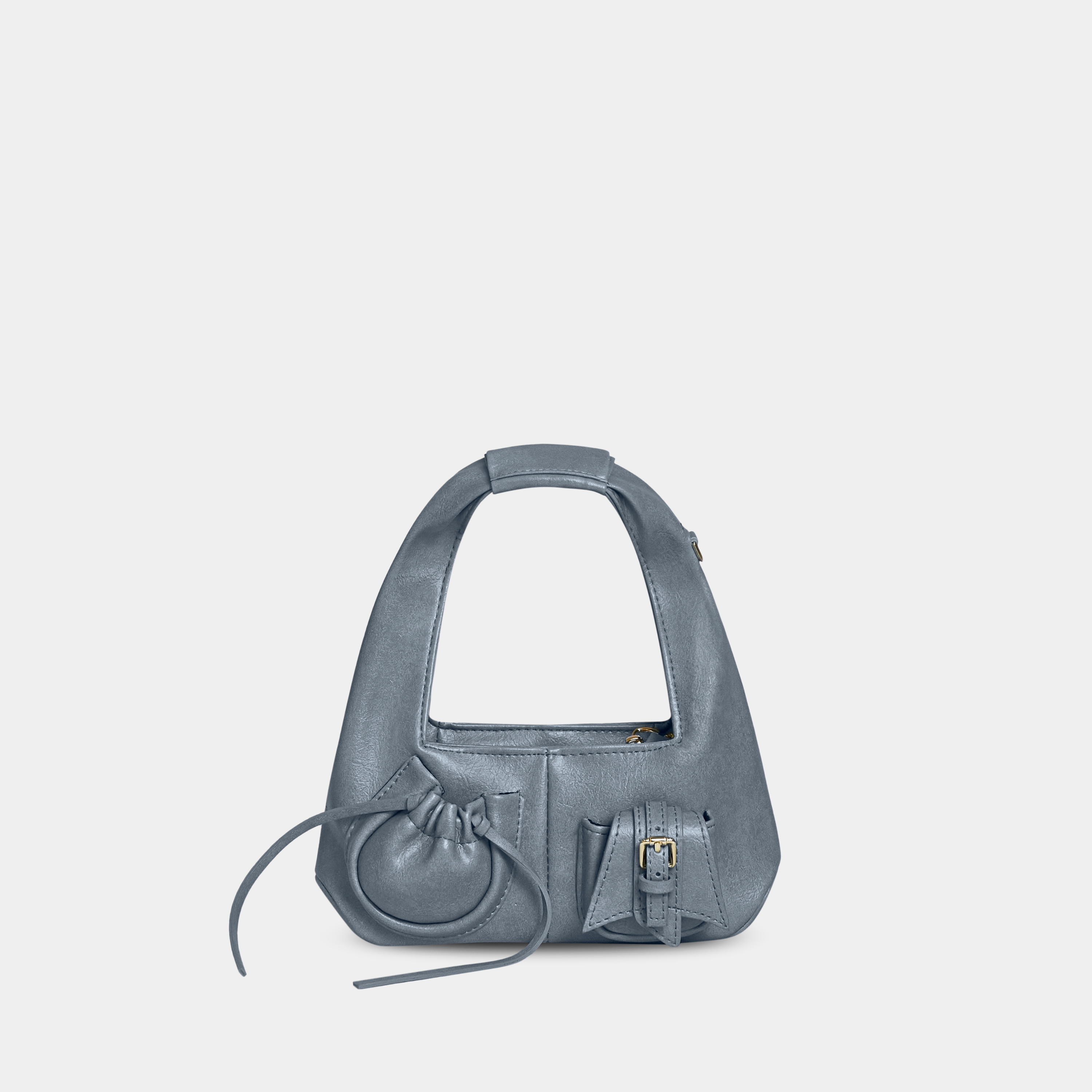 Bag C2-Pocket Hobo Mini size in Cement Blue