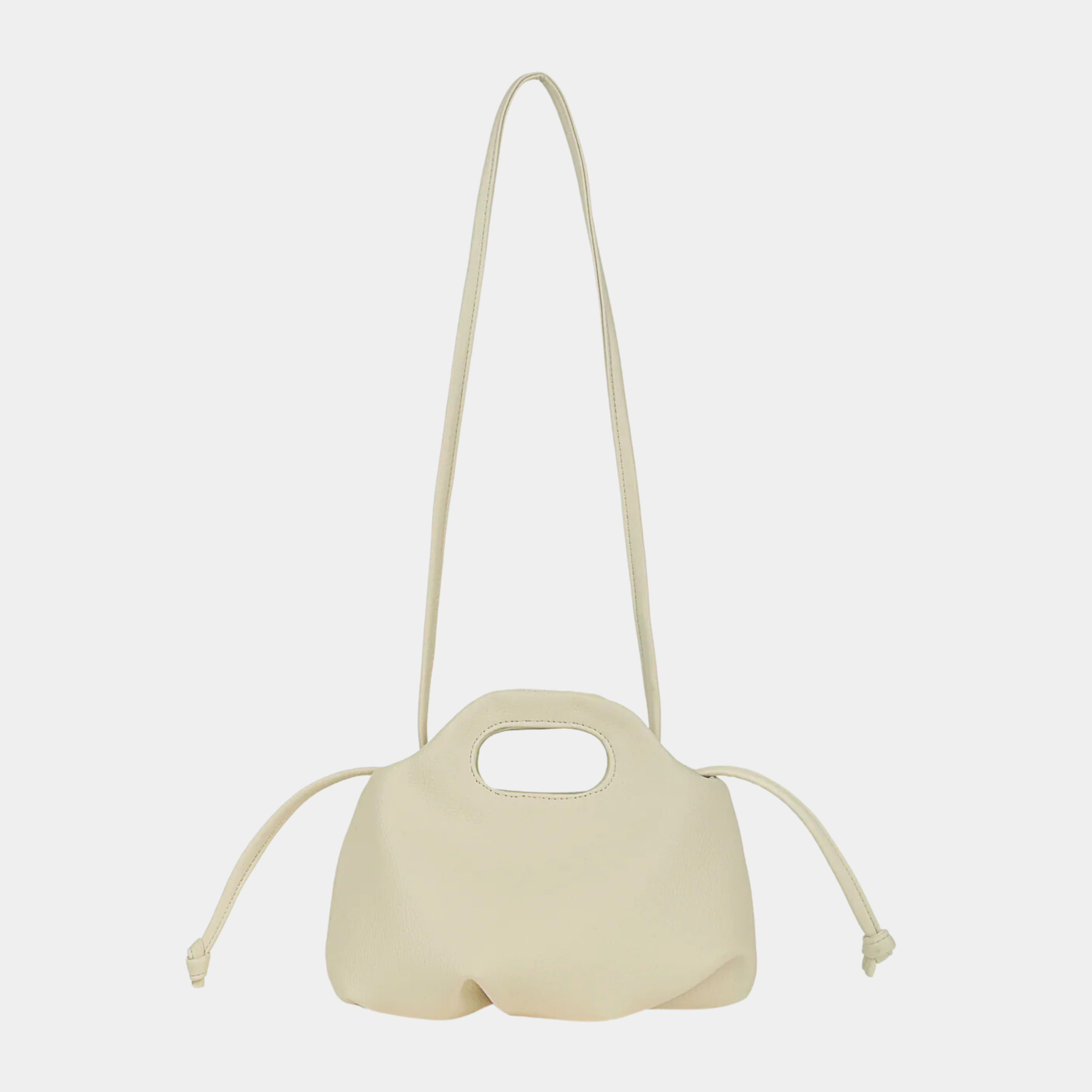 Flower Mini Handbag in creamy white color