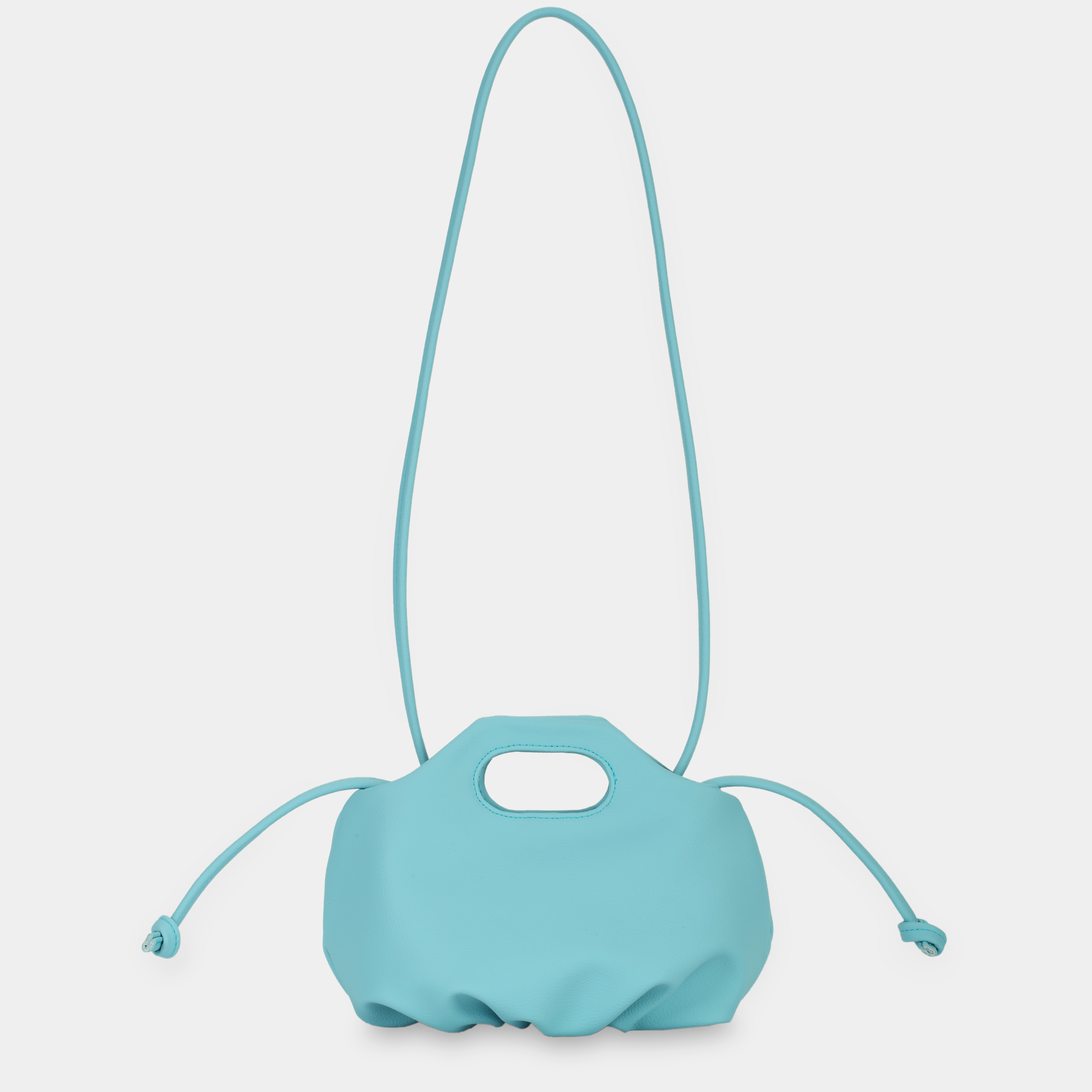 Flower Mini handbag in blue pastel